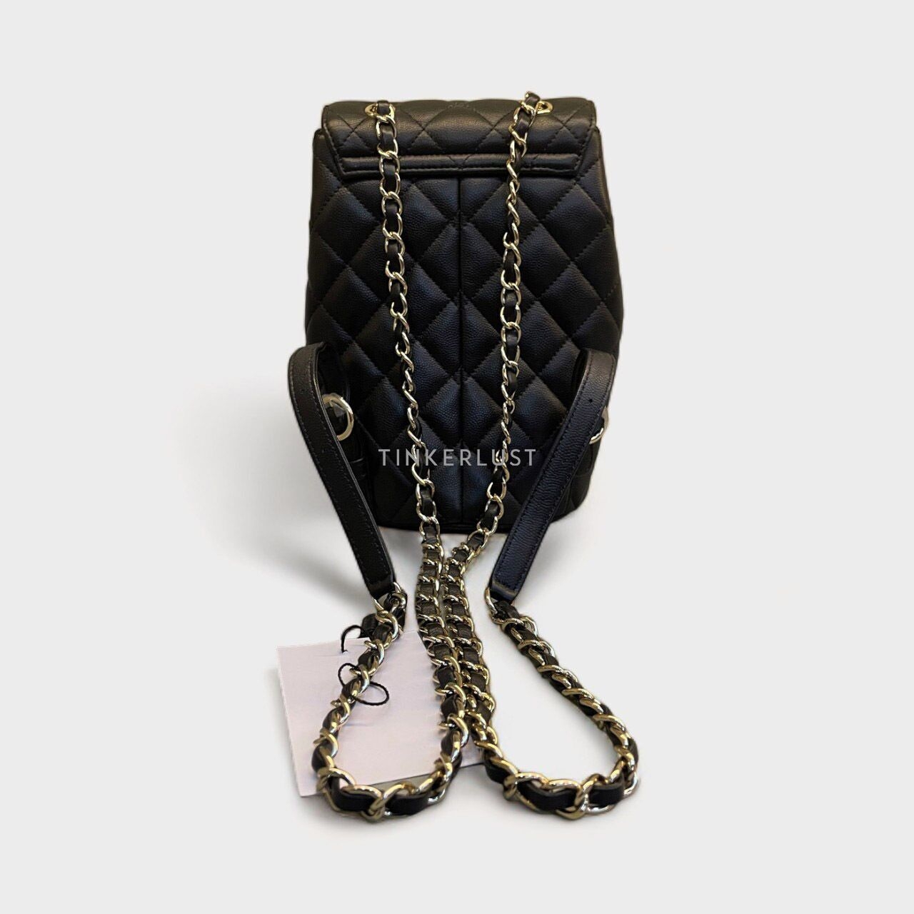 Chanel Two-Pocket Black Caviar GHW Backpack