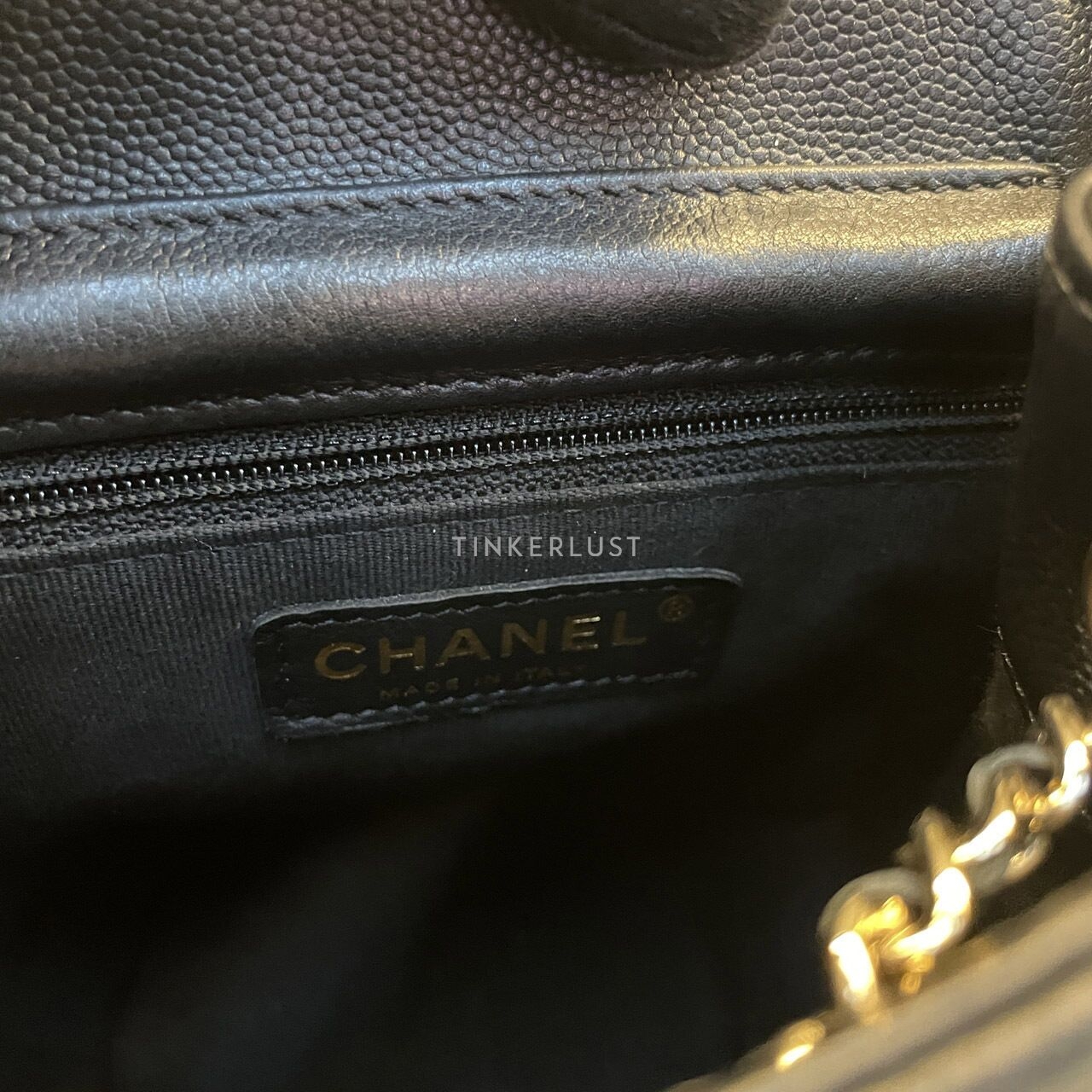 Chanel Two-Pocket Black Caviar GHW Backpack