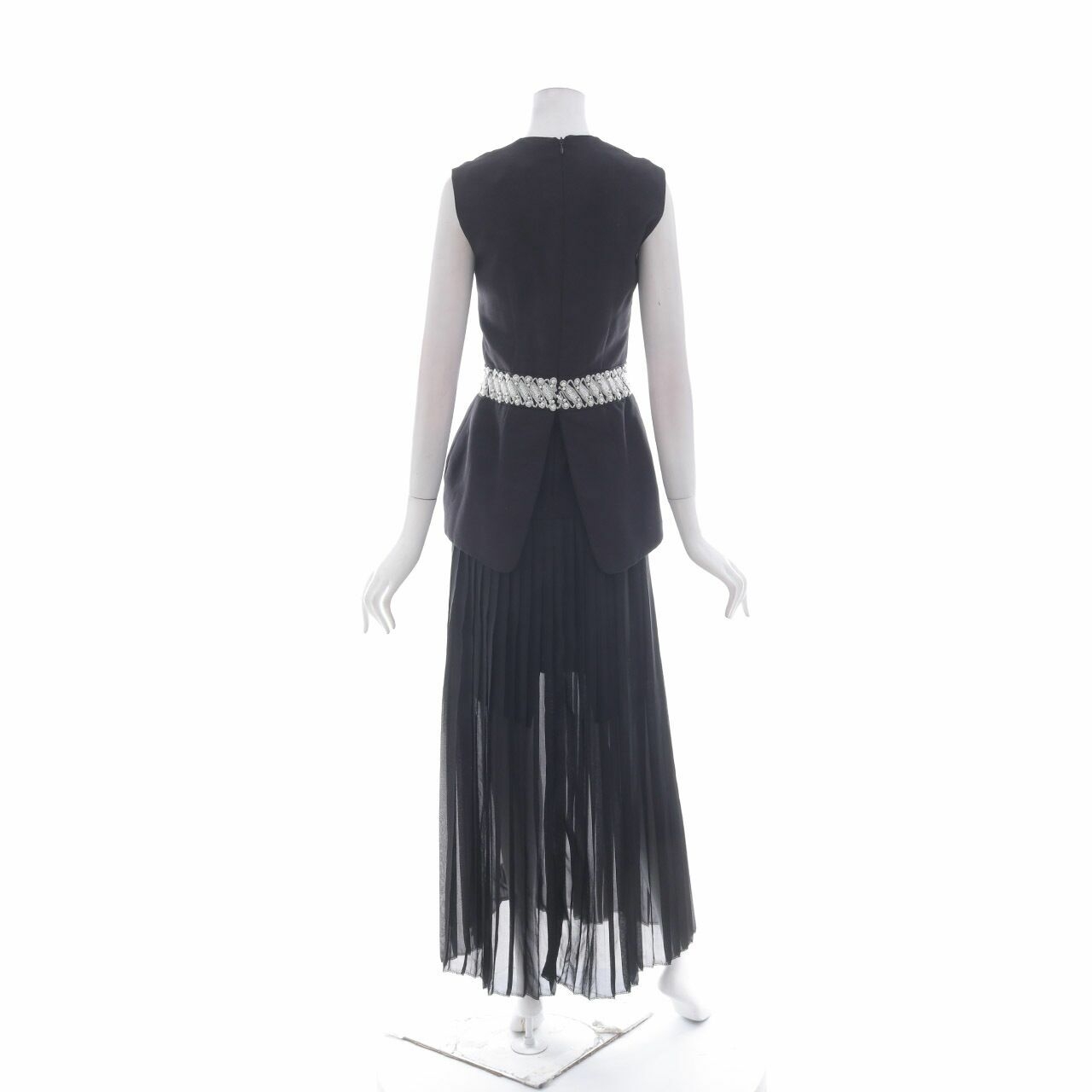 Toton Black Vest Midi Dress
