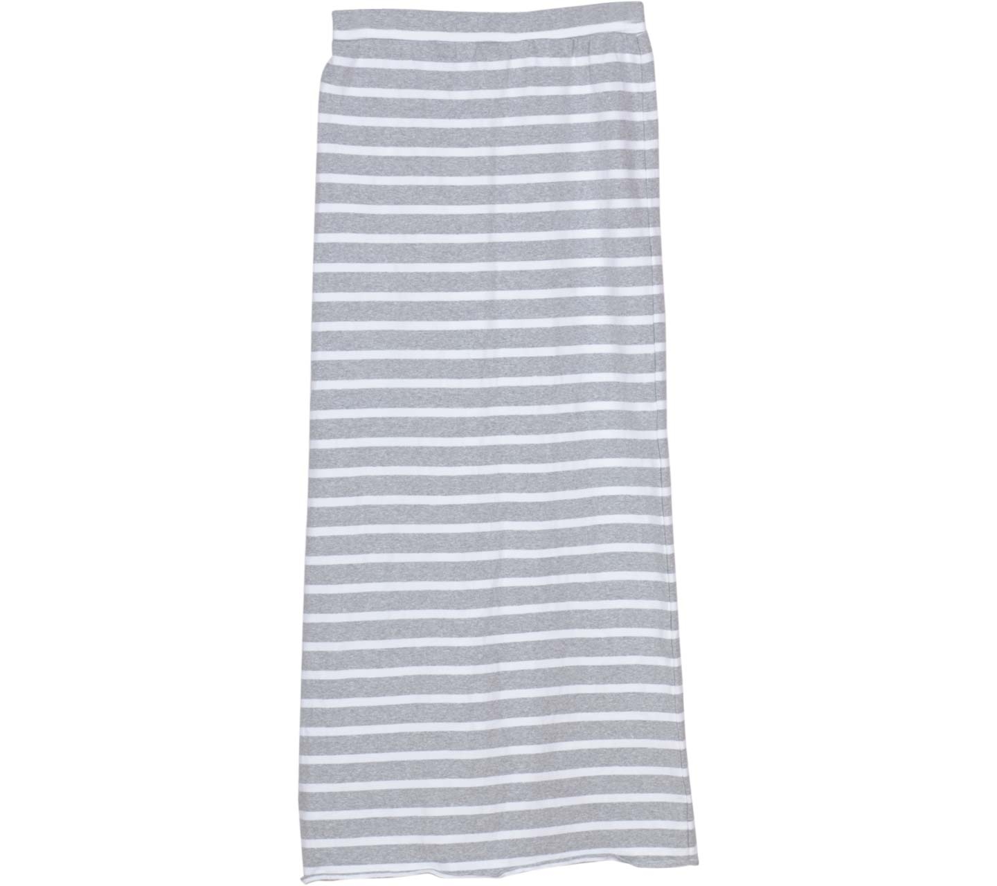 Novierock White And Grey Striped Skirt