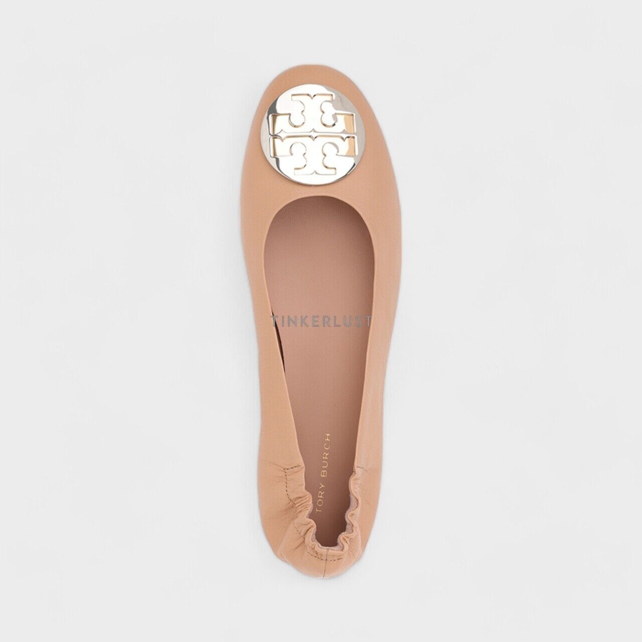 Tory Burch Claire Flat Ballerina in Light Sand 