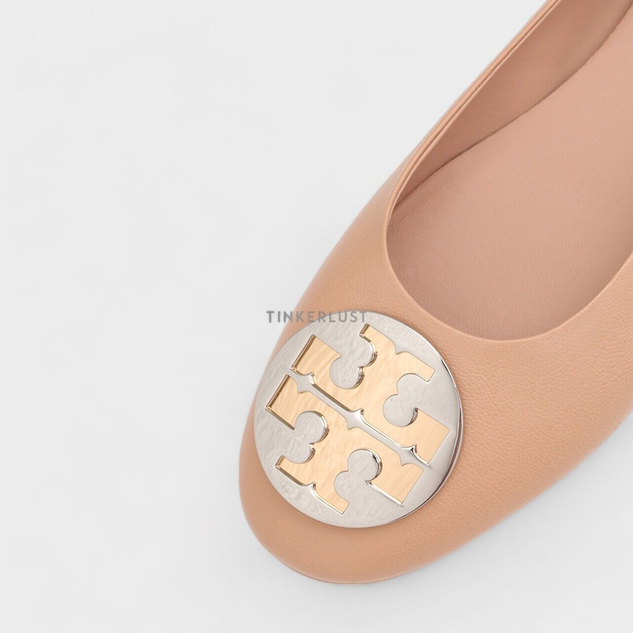 Tory Burch Claire Flat Ballerina in Light Sand 