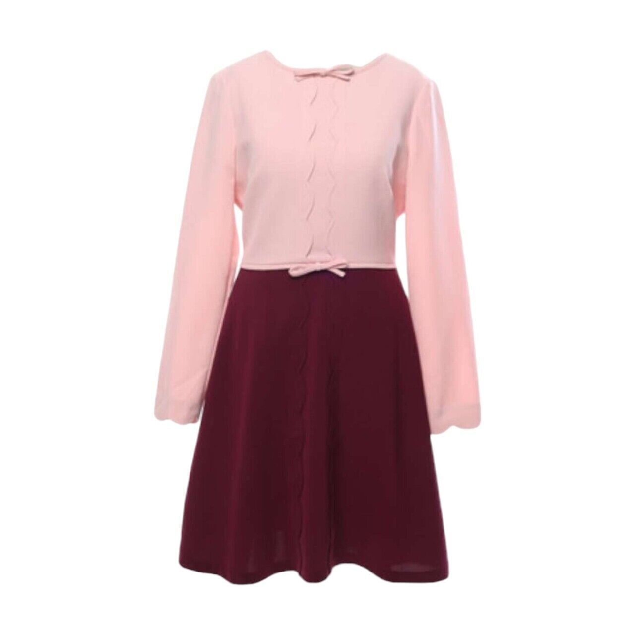 Ted Baker Dusty Pink & Brick Red Mini Dress