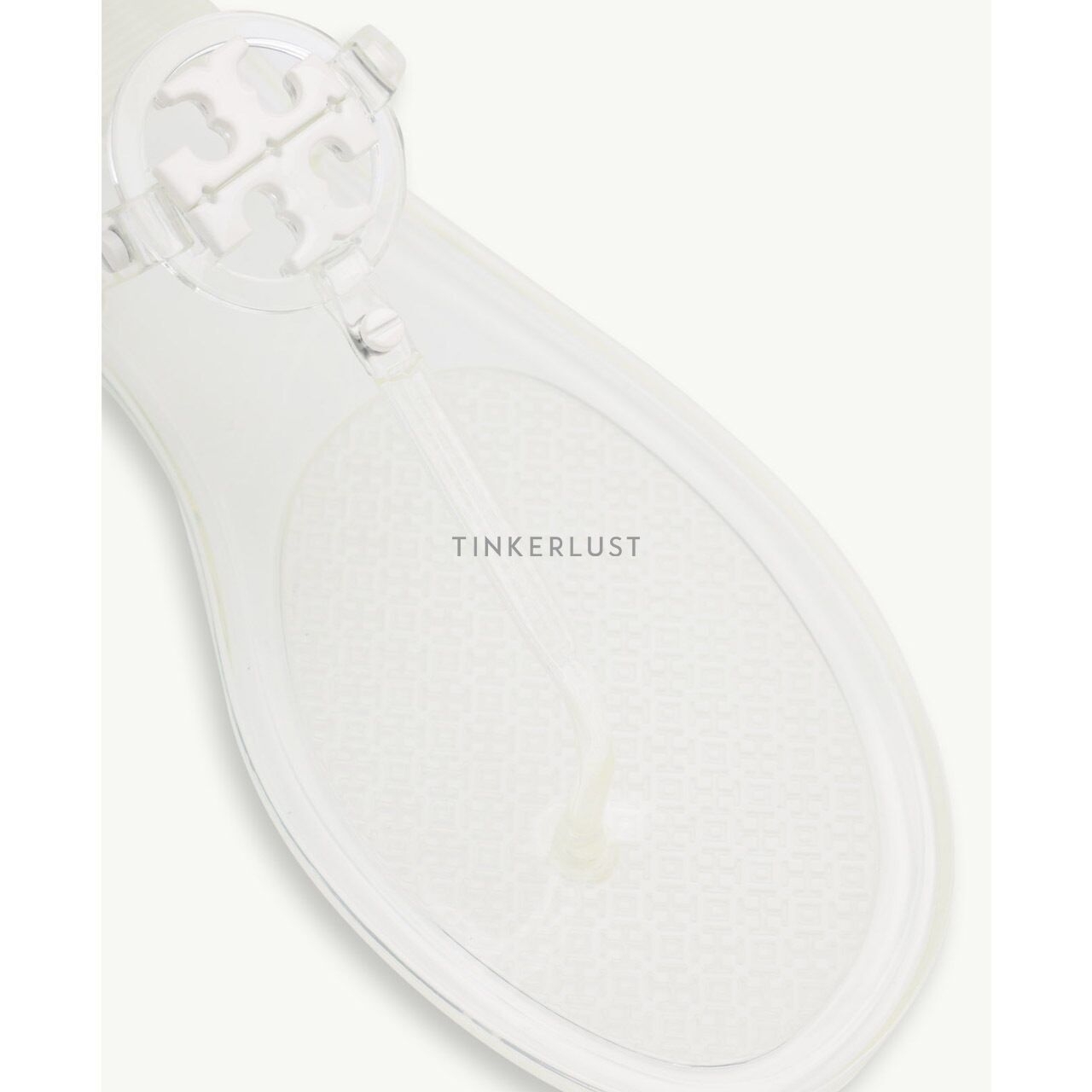 Tory Mini Miller Thong  in White Clear Sandals