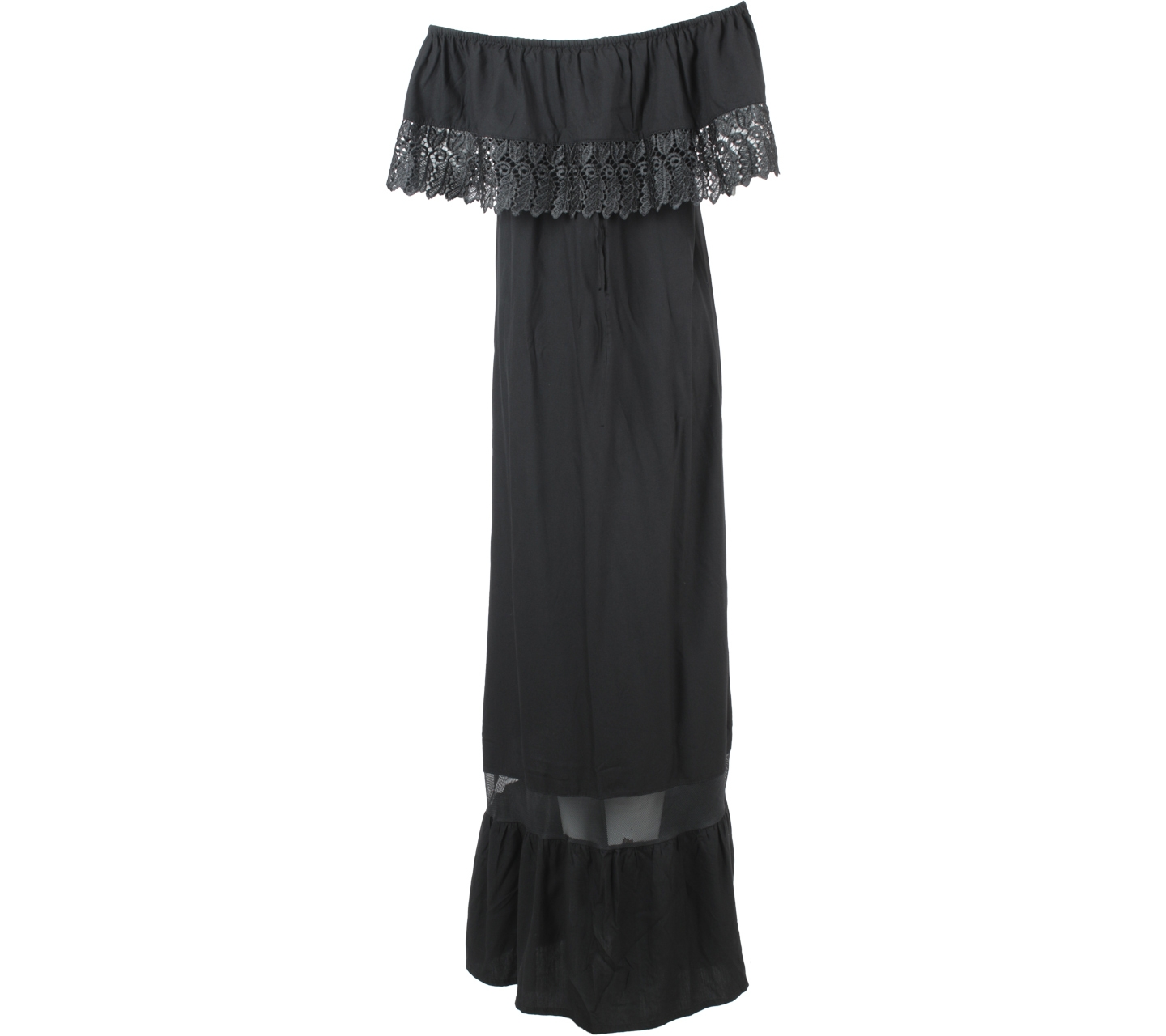Vintage Treasure Black Lace Long Dress
