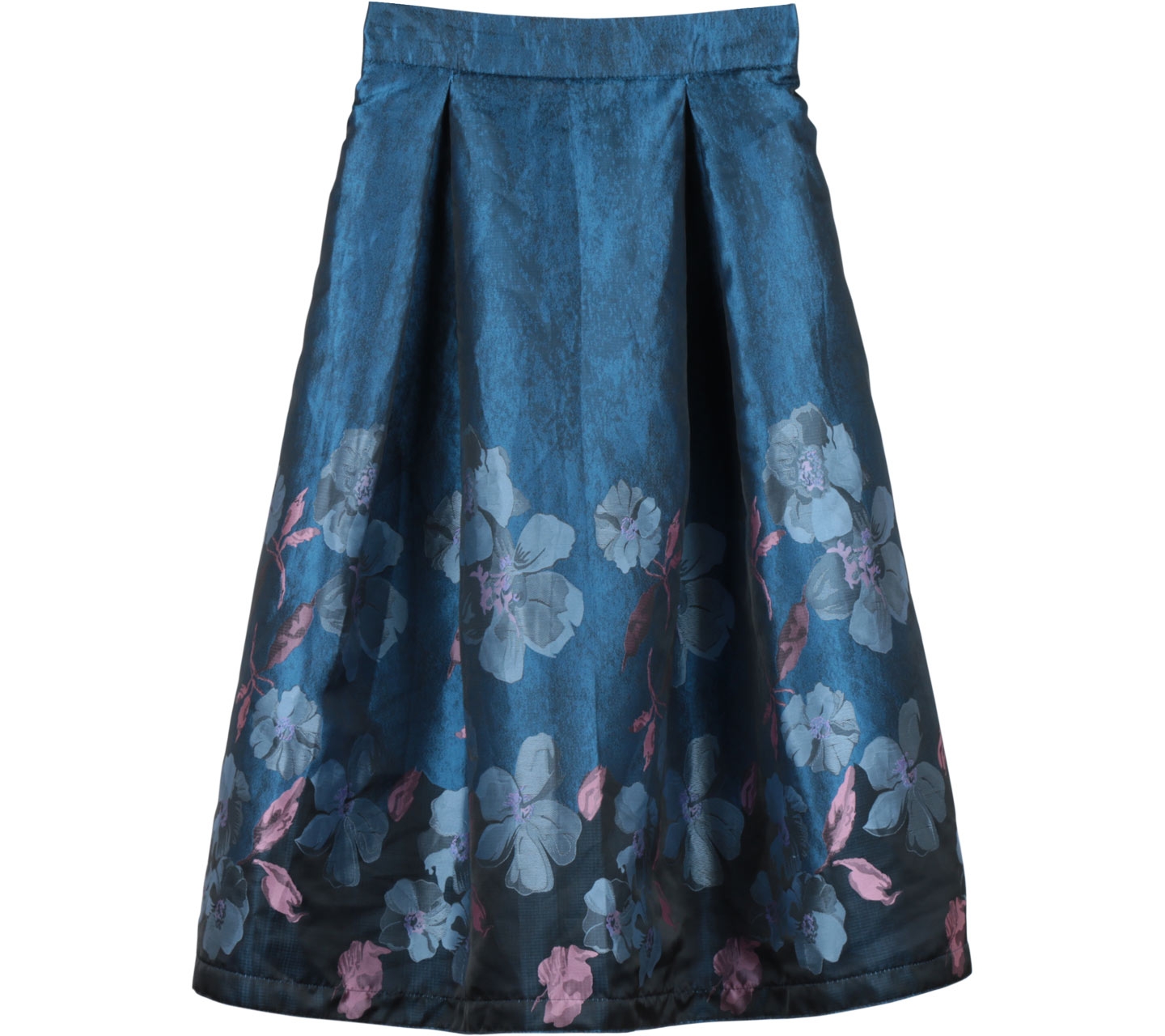 Bonschka Blue Floral Skirt