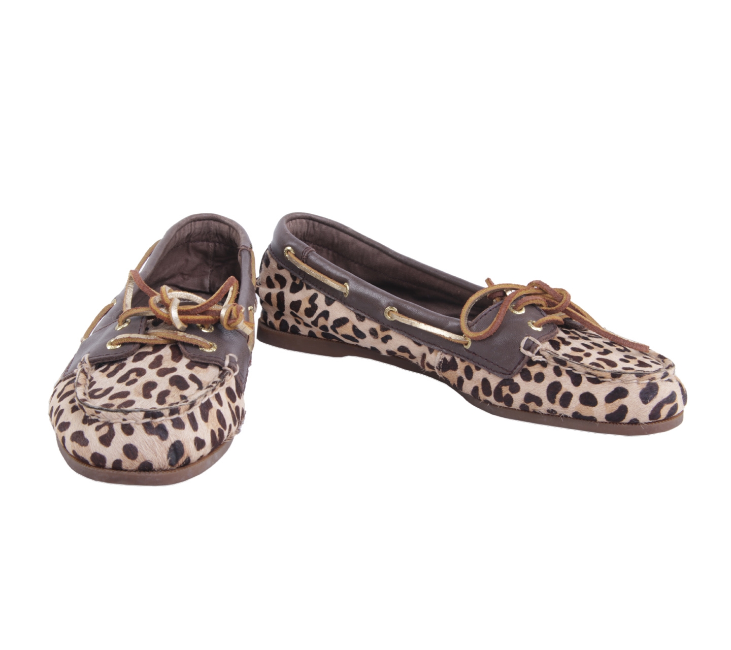 Sperry Brown Leopard Flats