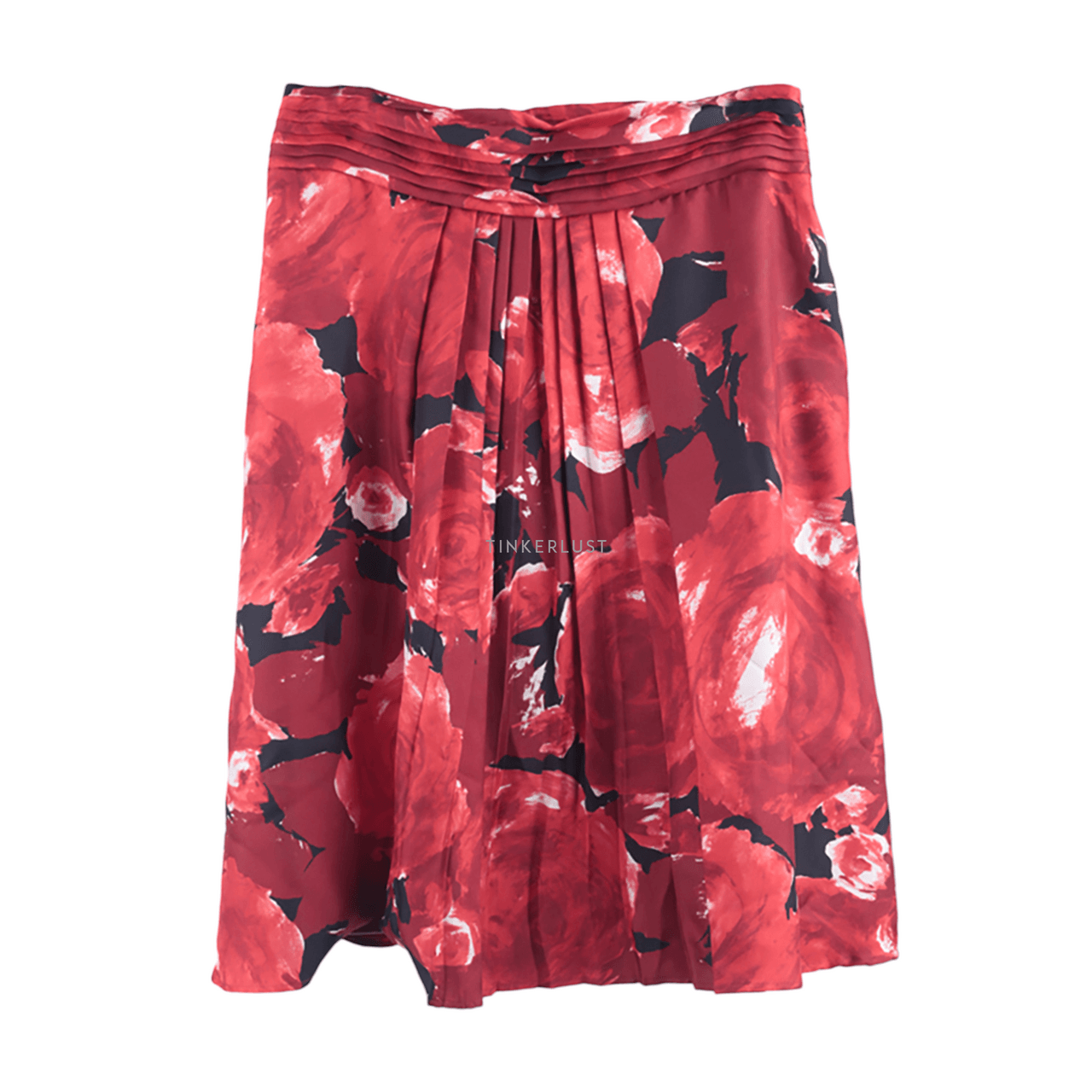 Massimo Dutti Red Mini Skirt