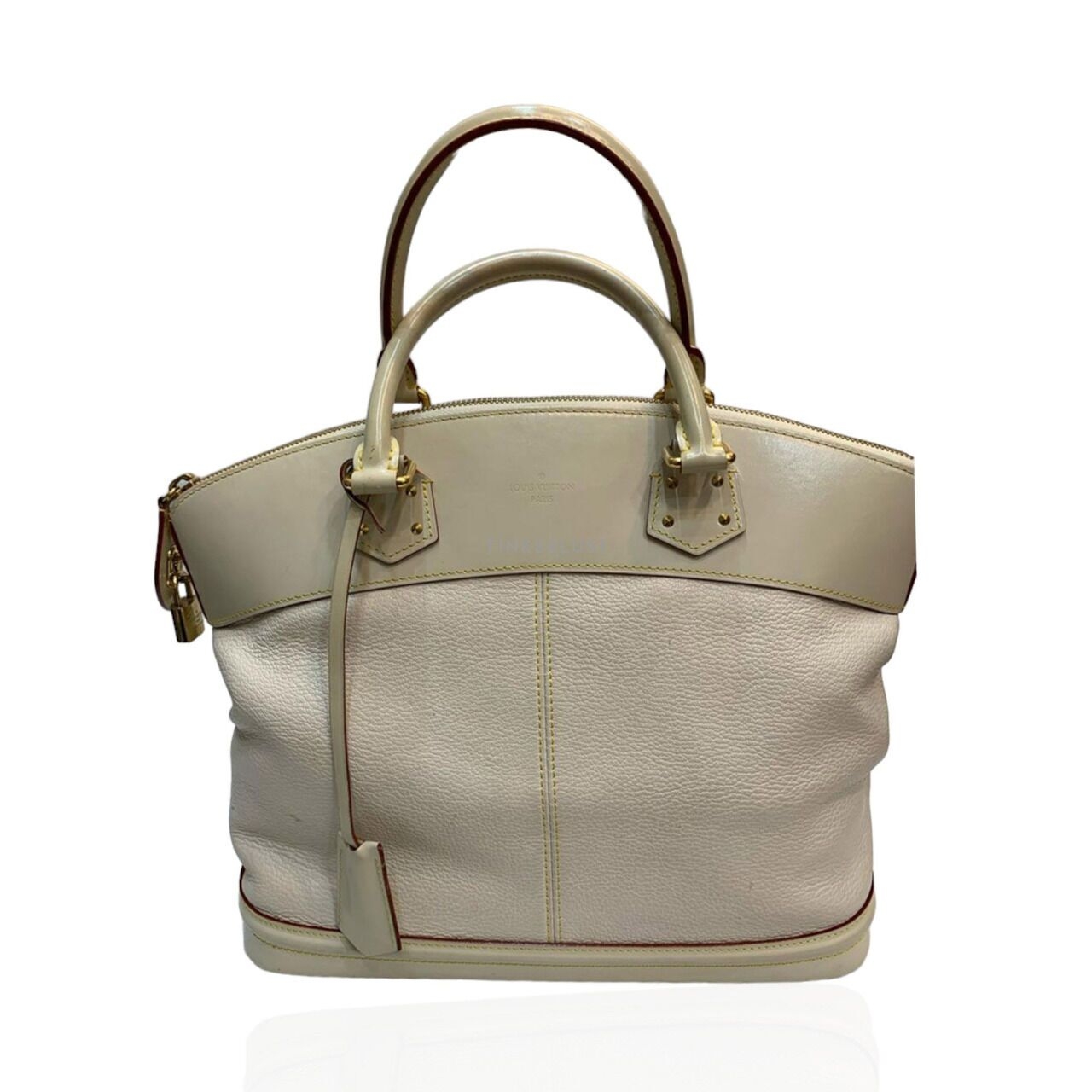Louis Vuitton Suhali Lockit MM Leather White 2009 Handbag