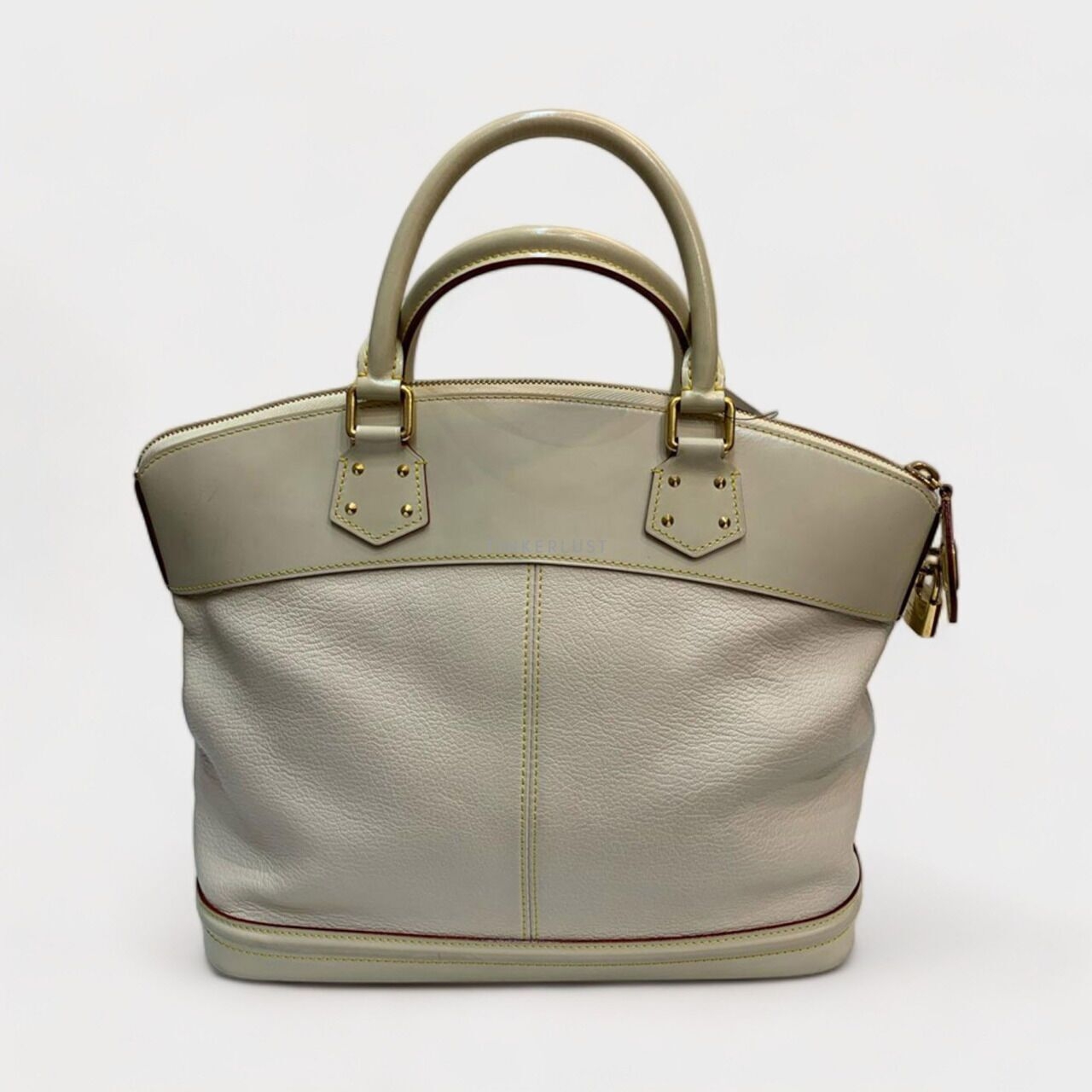Louis Vuitton Suhali Lockit MM Leather White 2009 Handbag