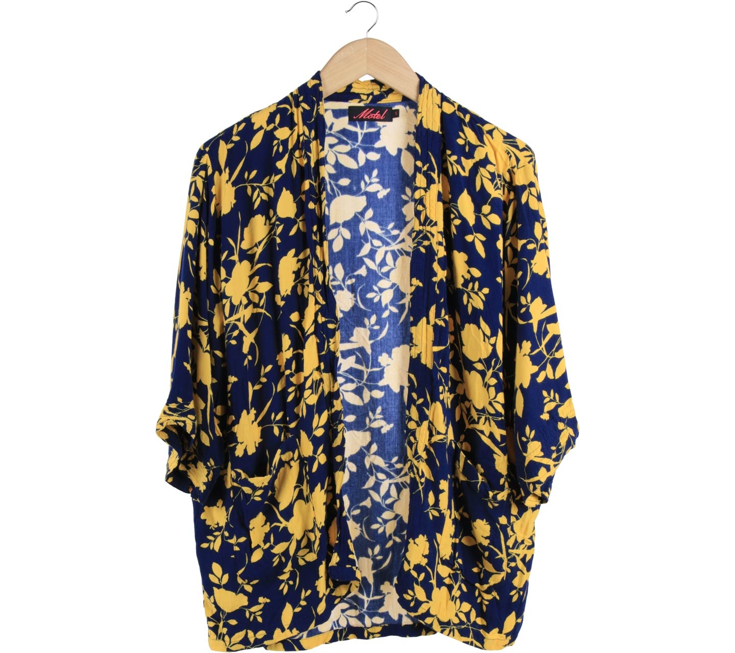 Motel Rocks Dark Blue And Yellow Patterned Outerwear
