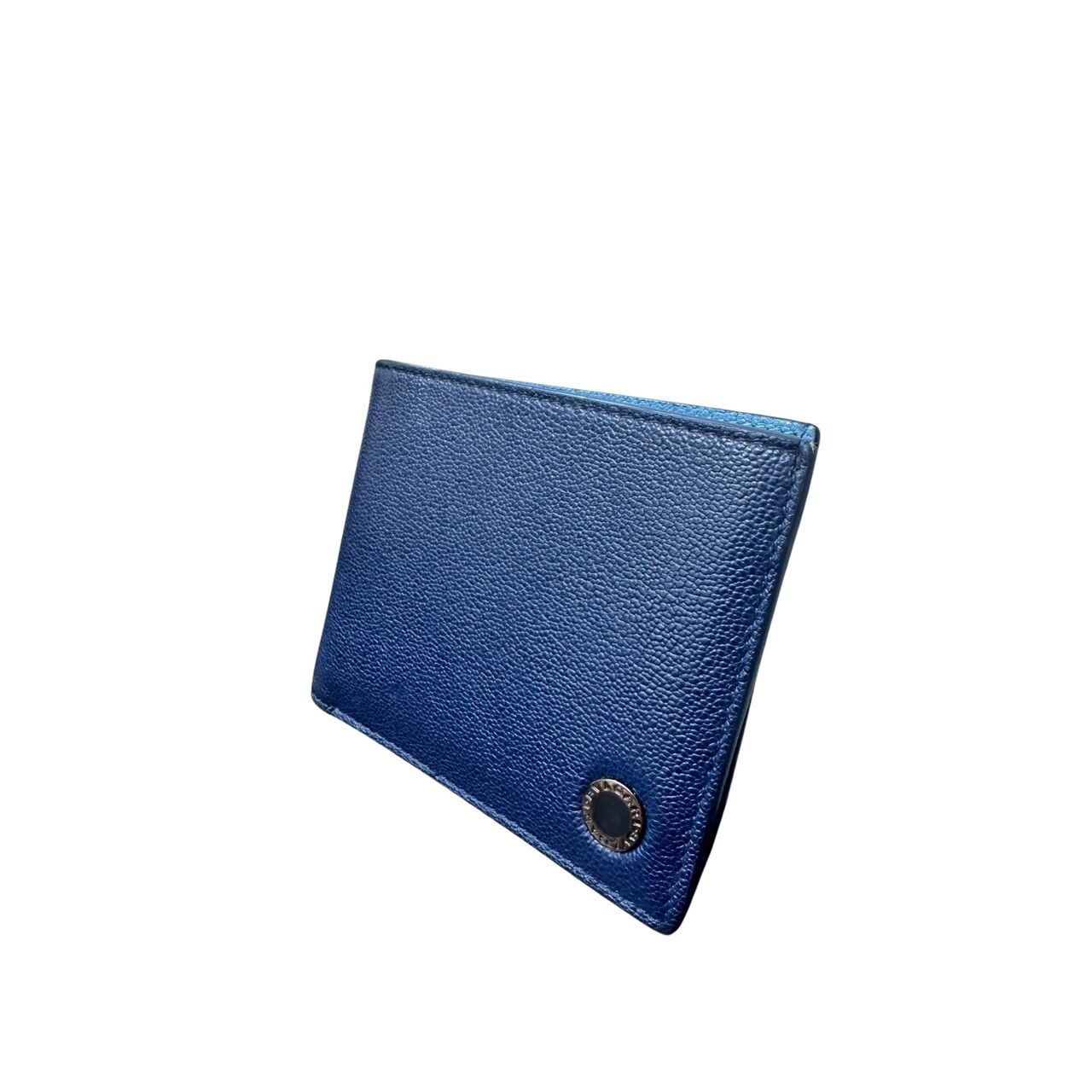 Bvlgari Blue Bifold Wallet