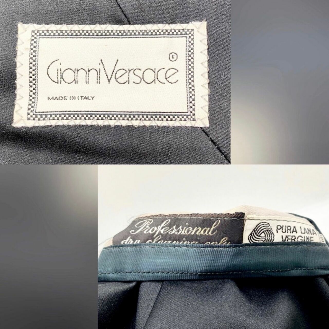 Gianni Versace Black Organic Blazer