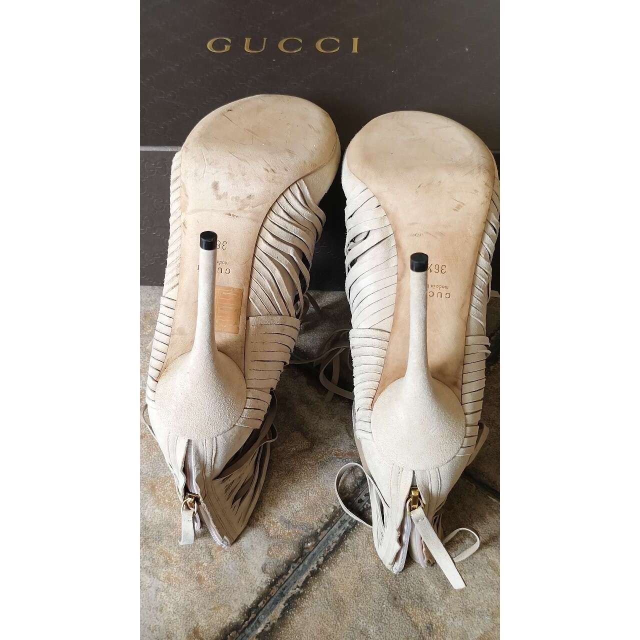 Gucci Fringe Ankle Boots