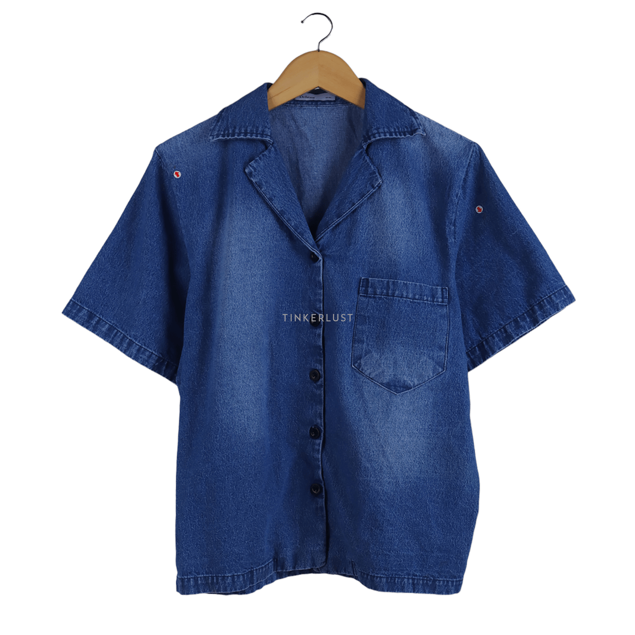 Delanes Yuri Denim Blue Outerwear Shirt