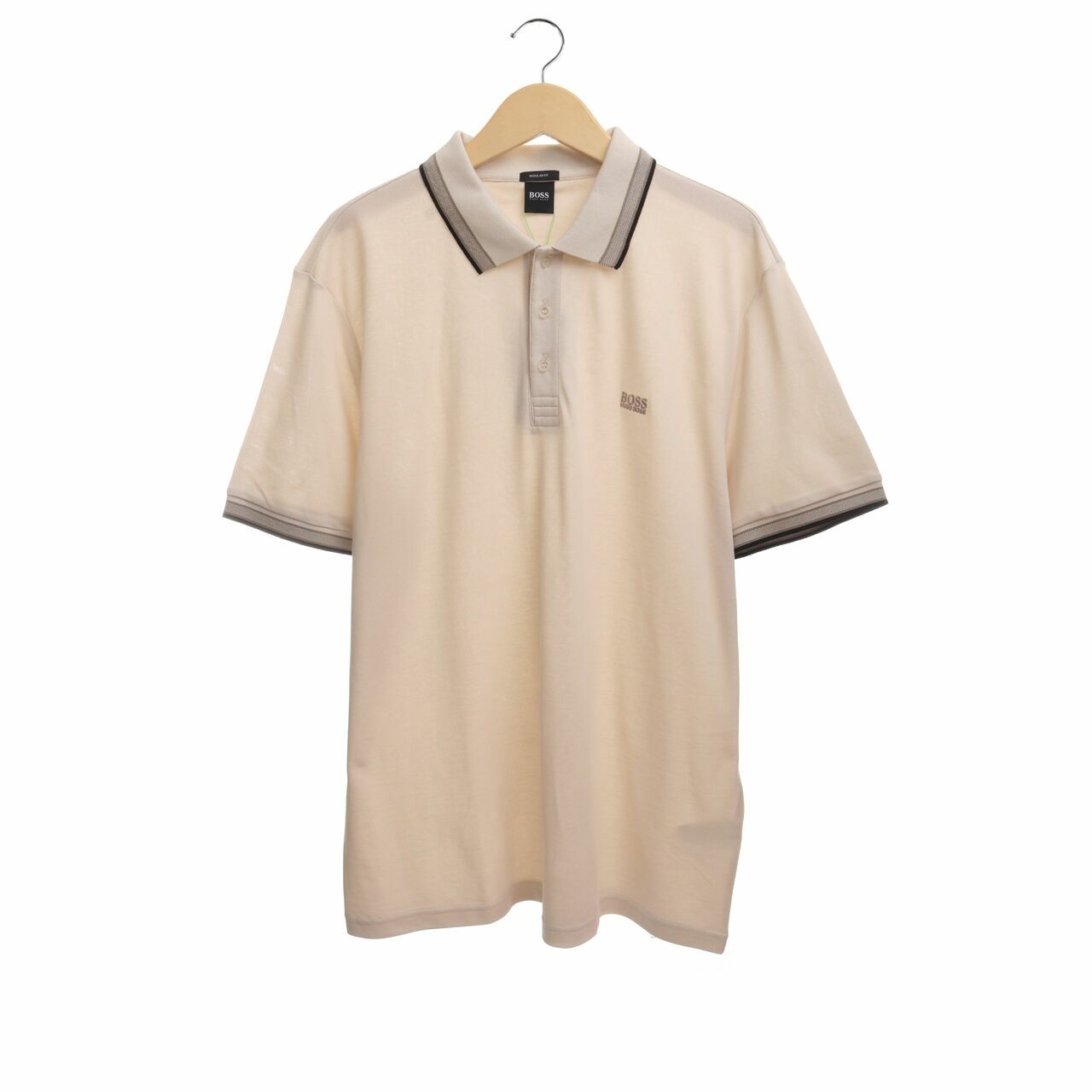 Boss by Hugo Boss Polo Shirt Paddy 01332 In Beige Nude With Collar Logo XXXL	T-Shirt