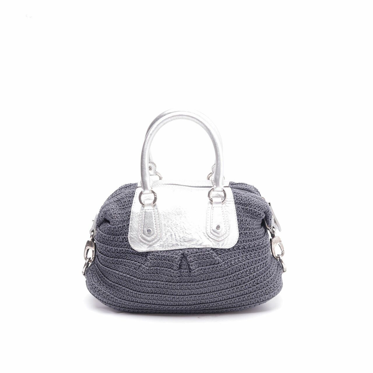 DOWA Grey & Silver Handbag