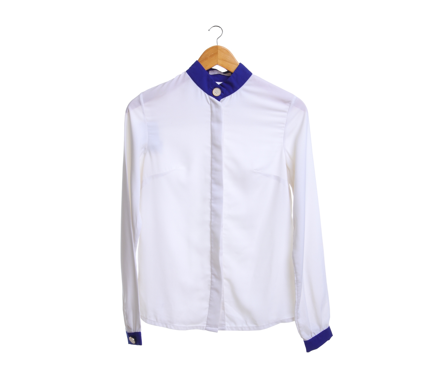Fame Agenda Off White And Blue Shirt