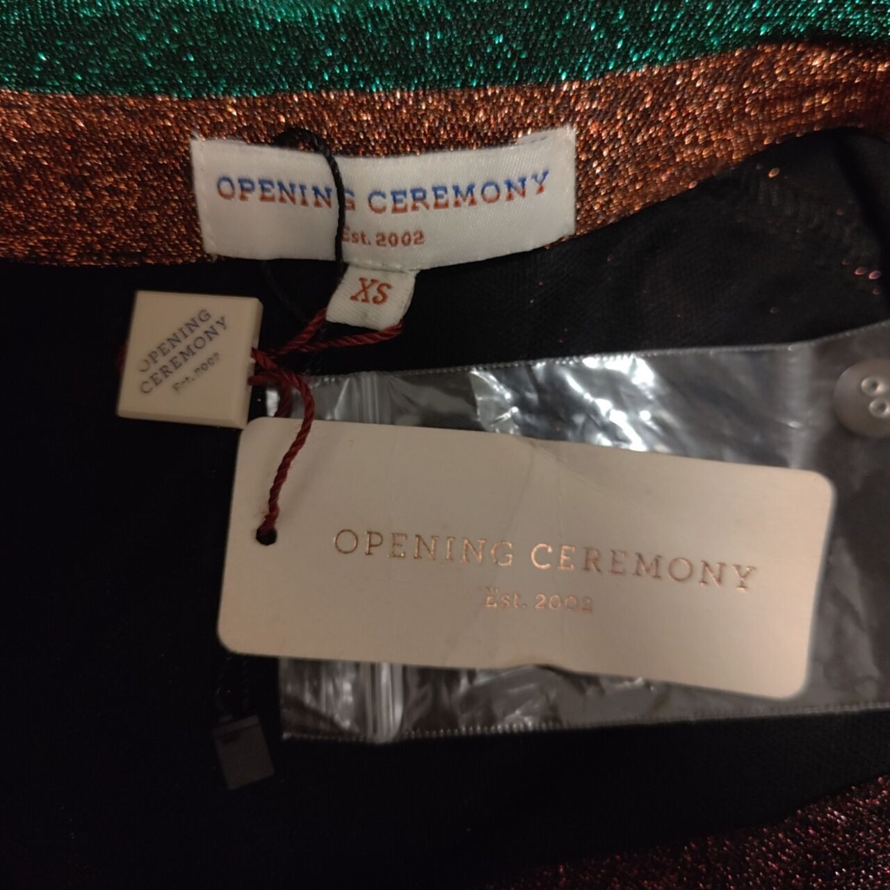 Opening Ceremony Shimmer Colorblock Shirt