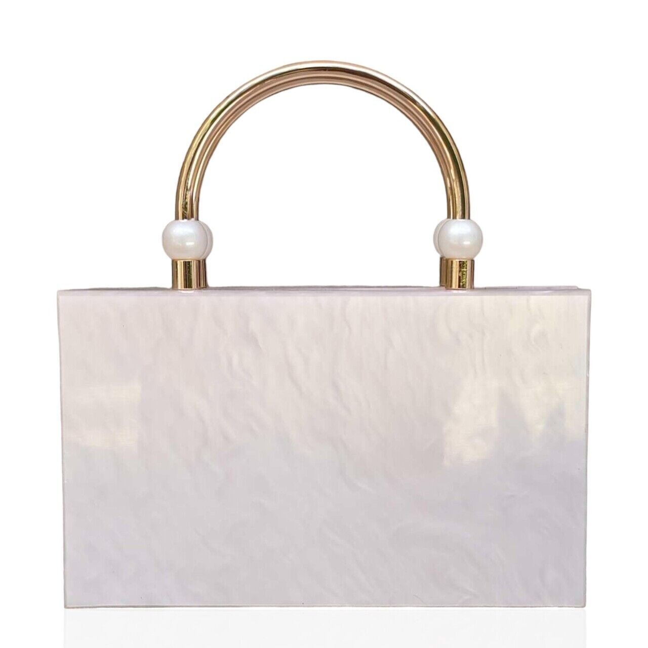 Zara Broken White Pearl Handbag