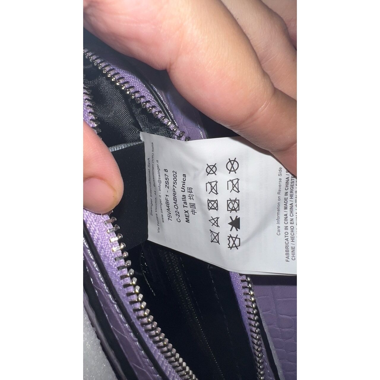 Versace Jeans Couture Purple Shoulder Bag