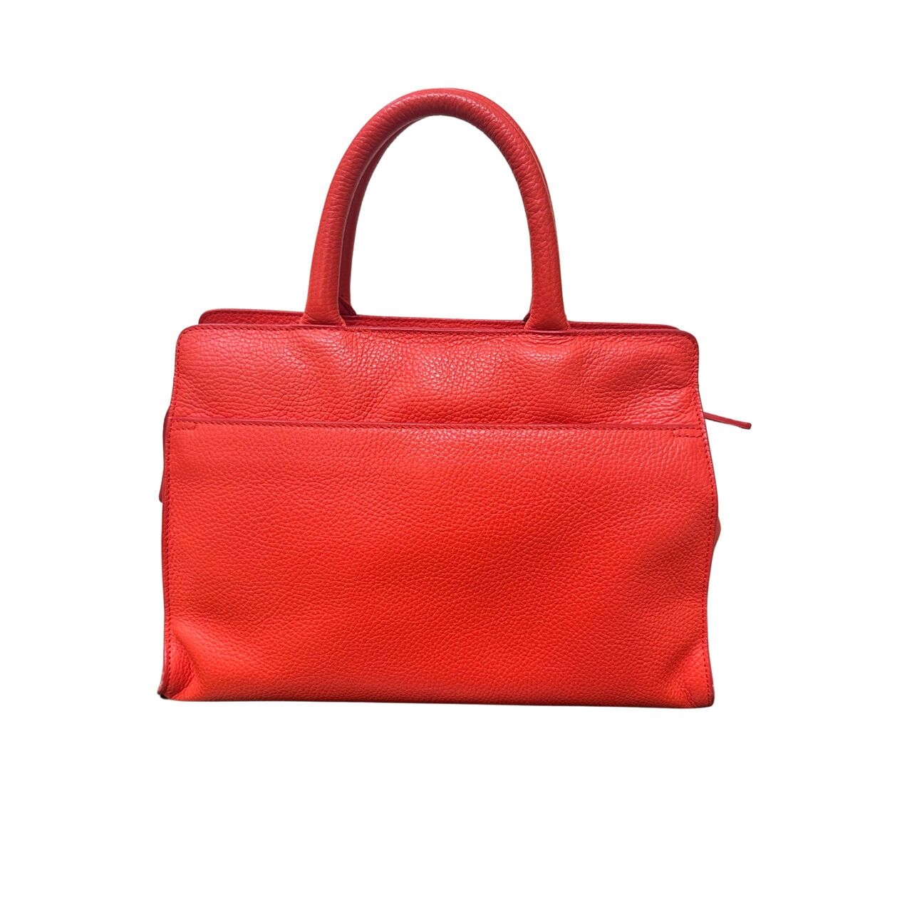 Aigner Orange & Red Satchel Bag