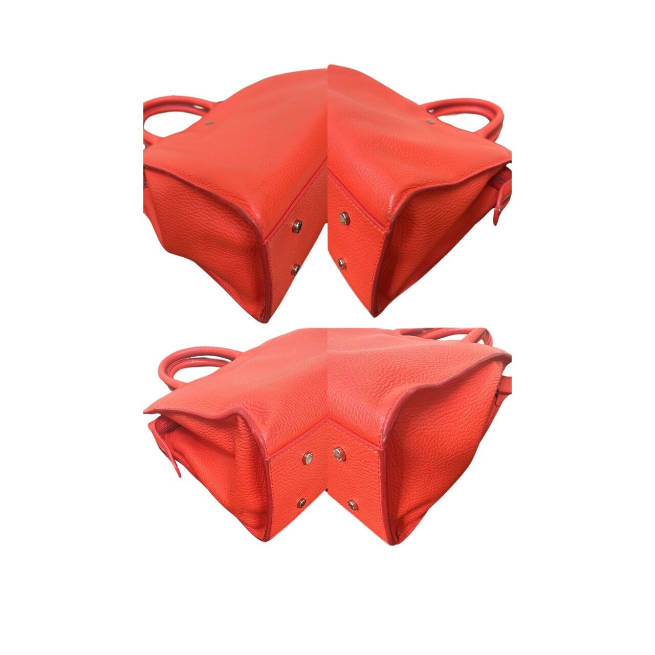 Aigner Orange & Red Satchel Bag