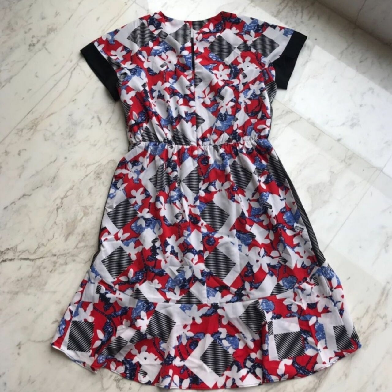 Peter Pilotto Red Floral Midi Dress