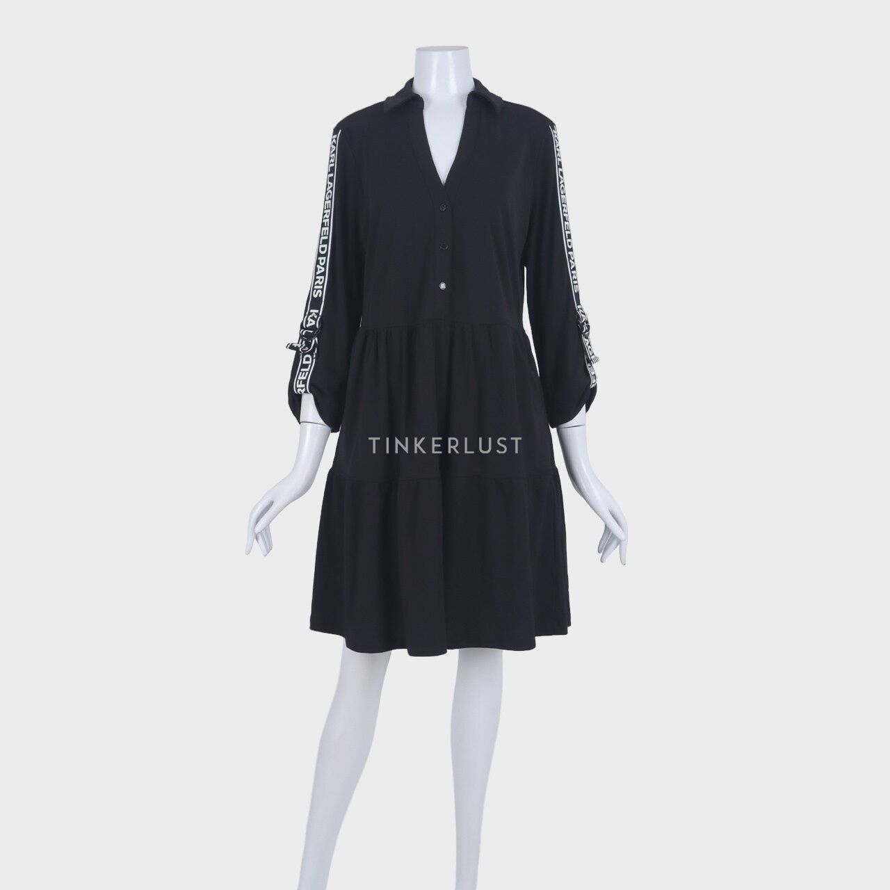 Karl Lagerfeld Black Midi Dress