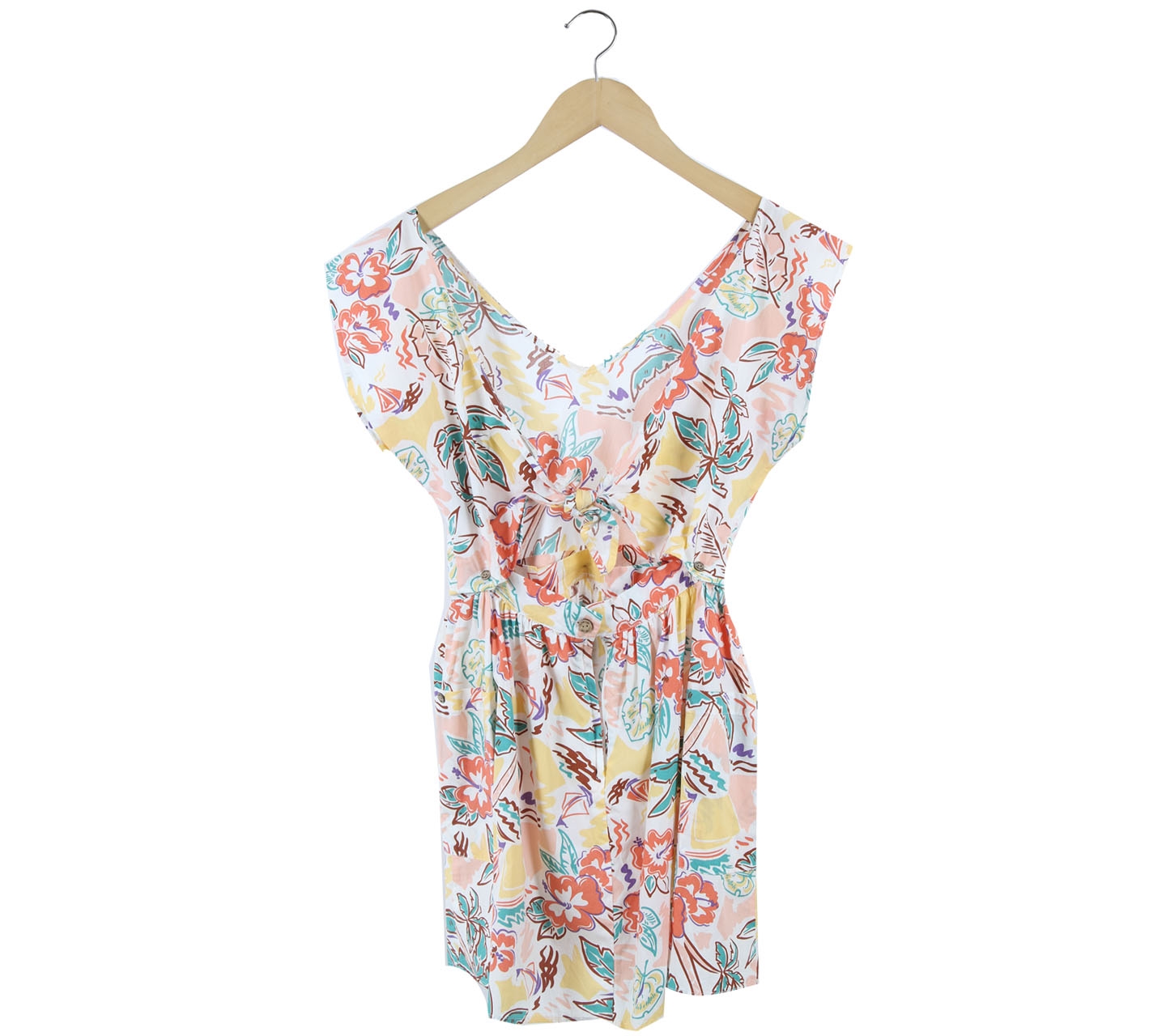 I Love H81 Multi Colour Floral sleevless Mini Dress