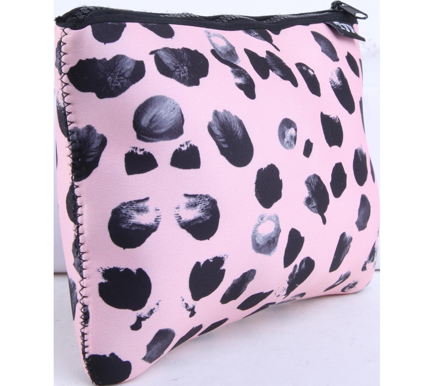 Typo Pink And Black Pouch