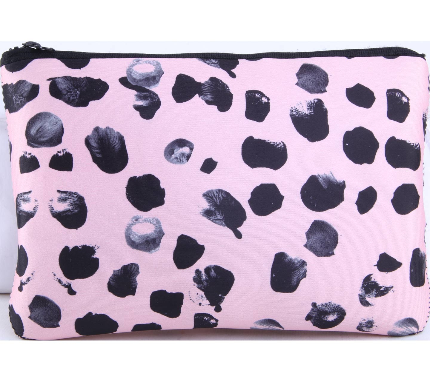 Typo Pink And Black Pouch