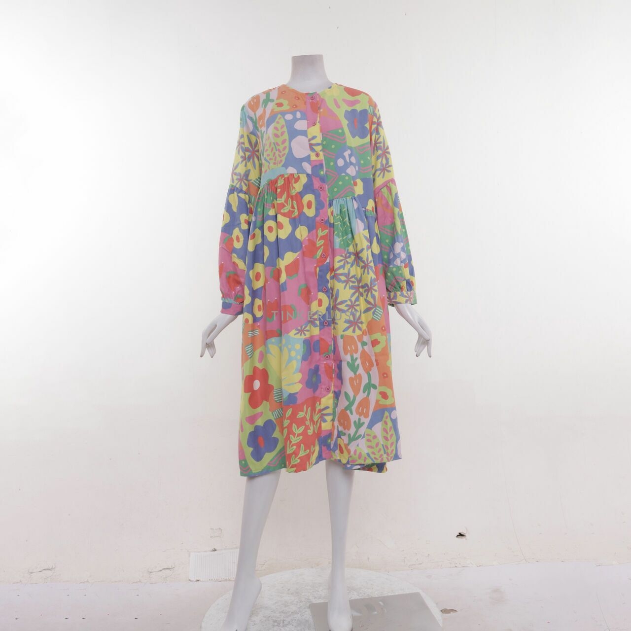 Nadjani Multicolour Floral Midi Dress