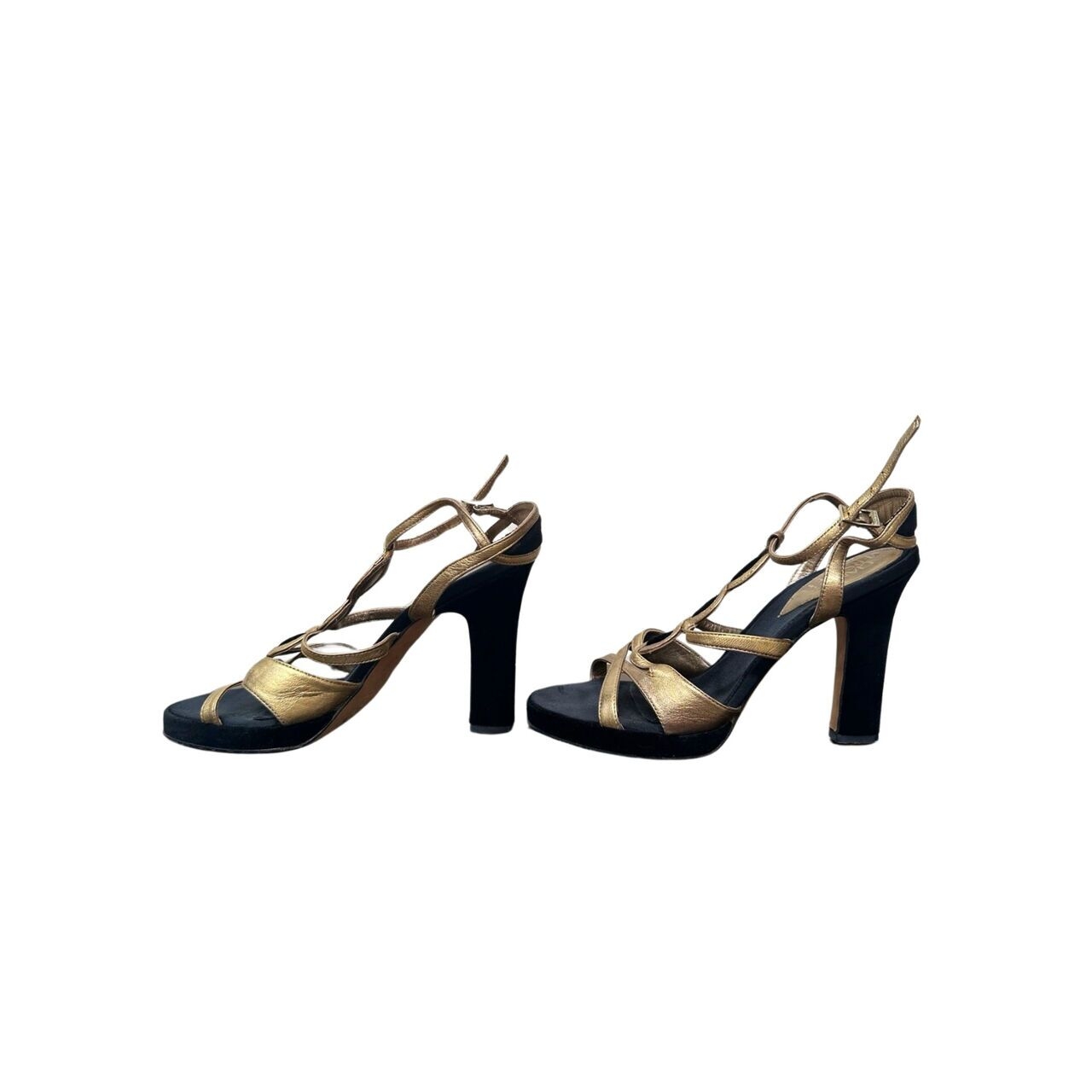 Gianni Versace Gold & Black Heels