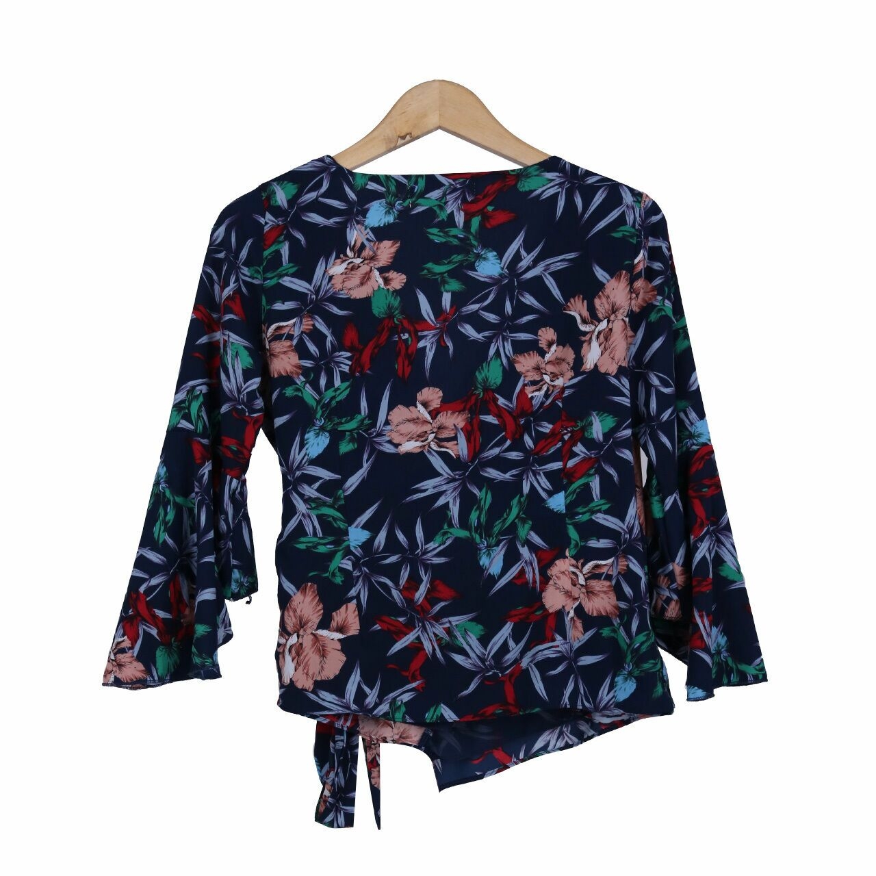 Eloise To Wear Navy Floral Wrap