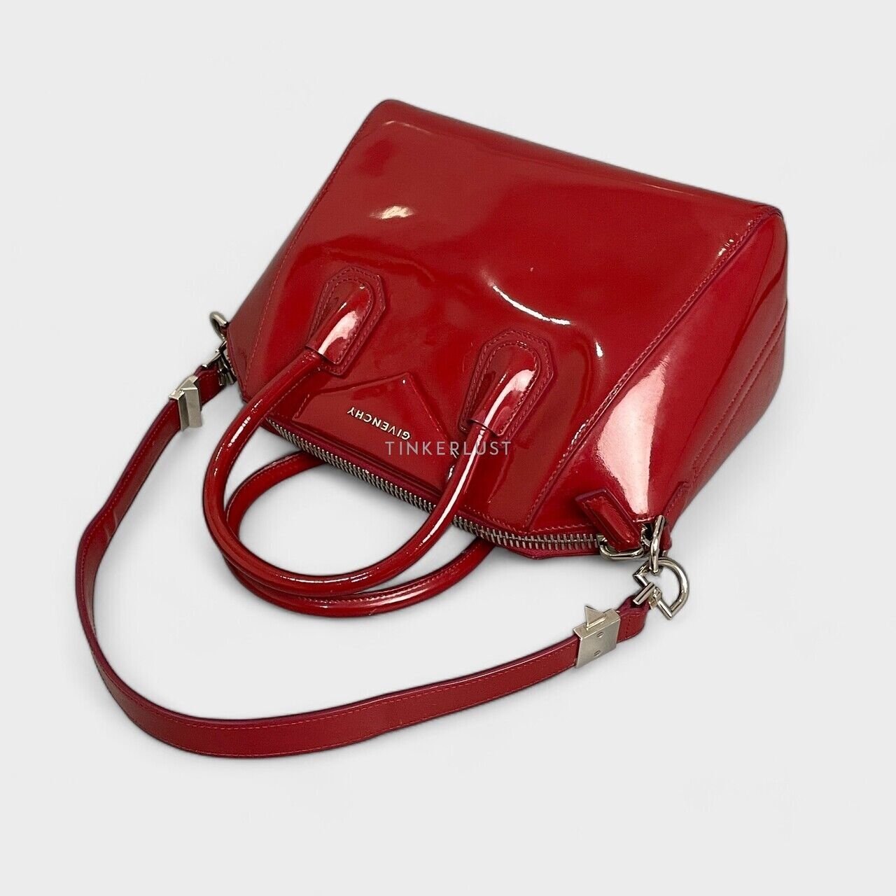 Givenchy Antigona Red Patent Leather SHW Satchel