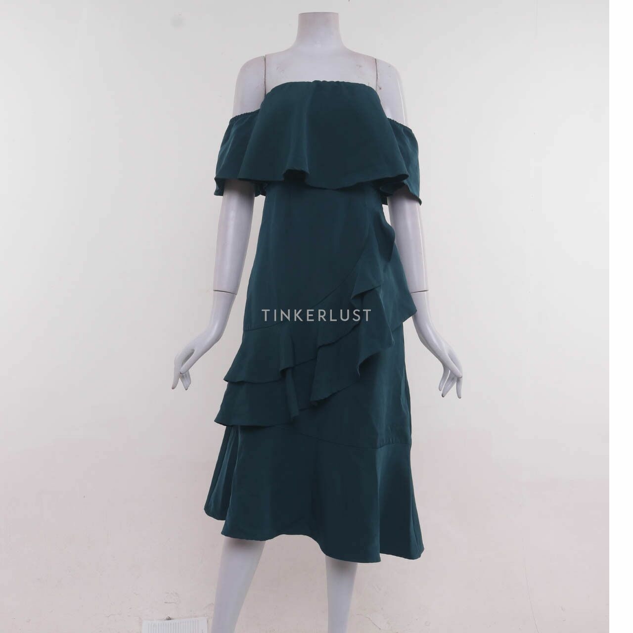 Yuan Green Midi Dress