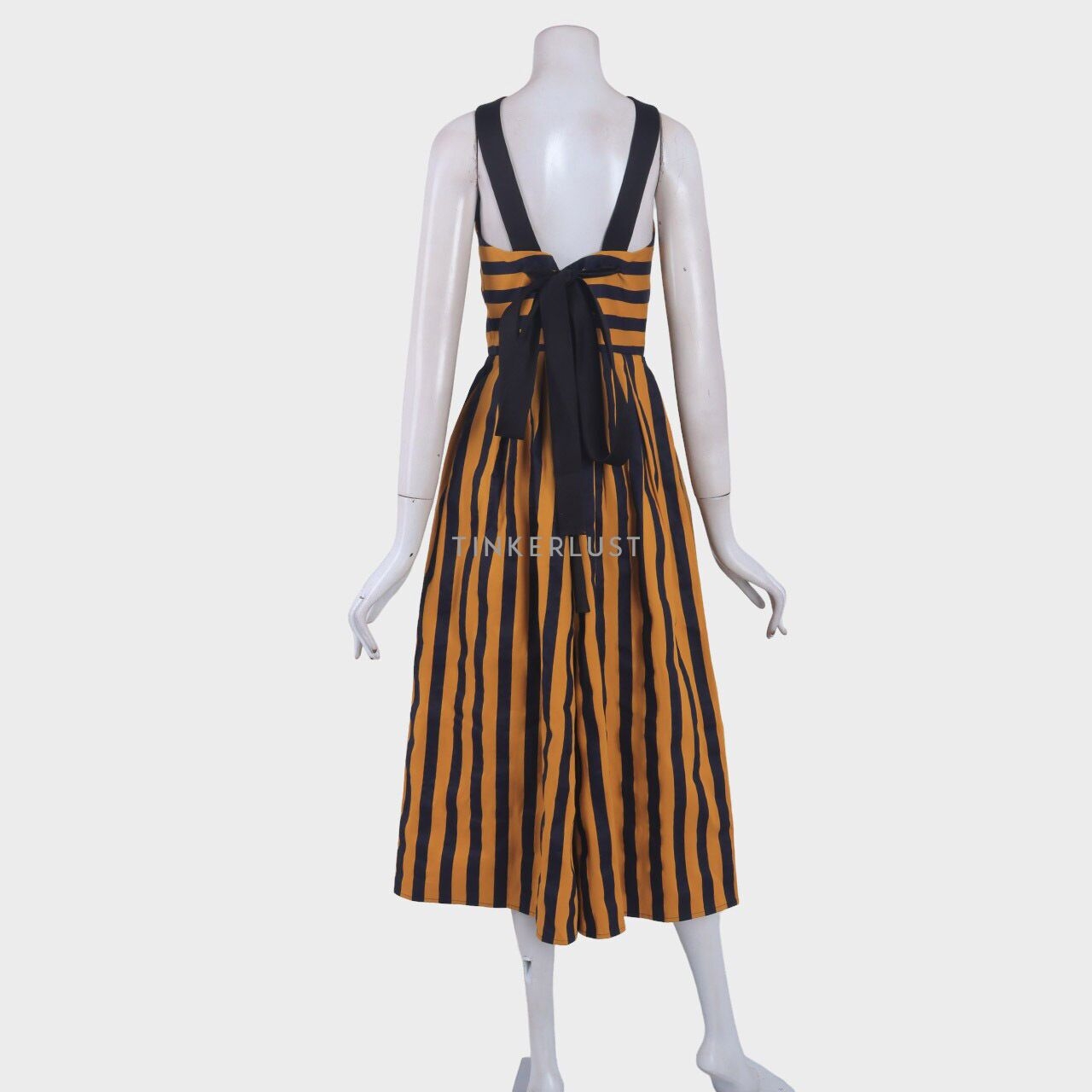 Peggy Hartanto Navy & Mustard Stripes Jumpsuit