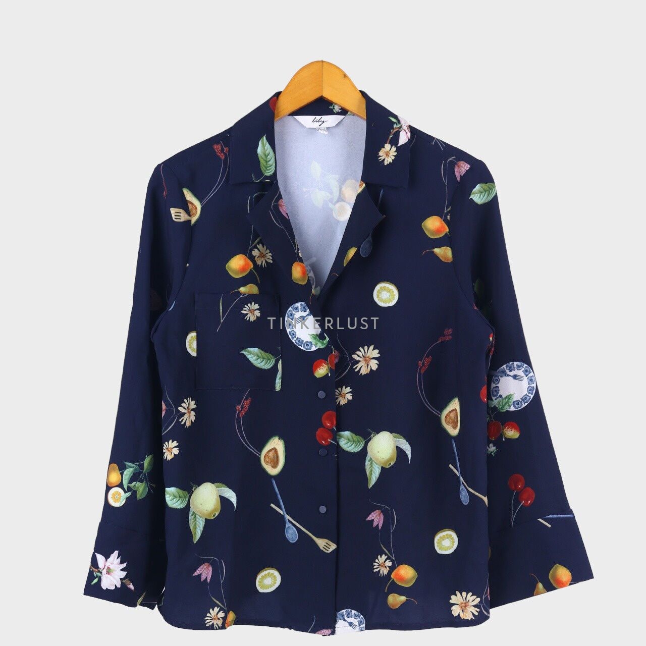 Lily Navy Floral Shirt