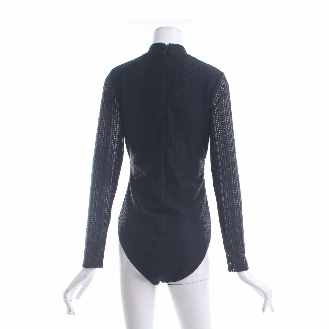 Valley Girl Black Lace One Piece Blouse