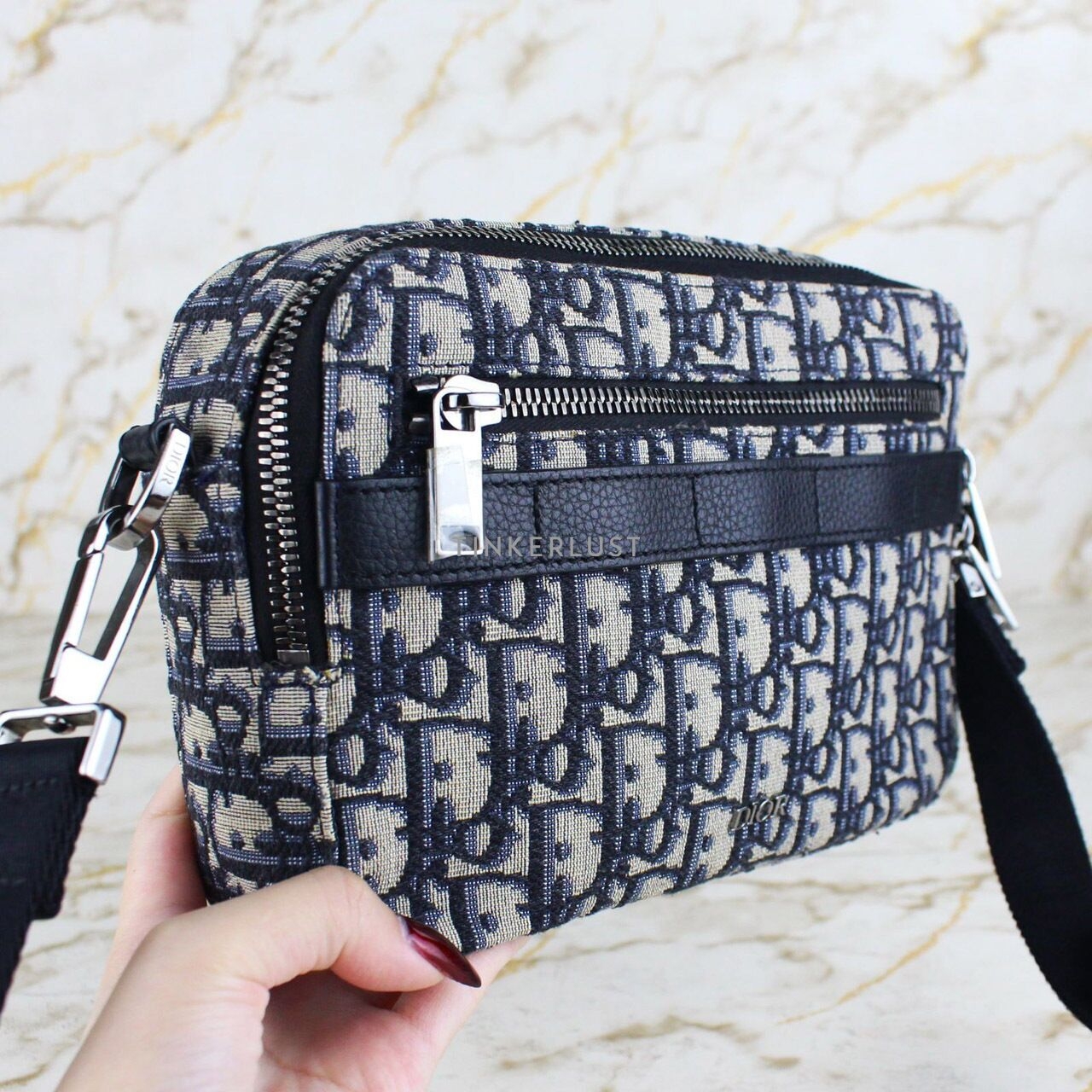 Christian Dior Safari Oblique Jacquard Messenger Bag Sling Bag