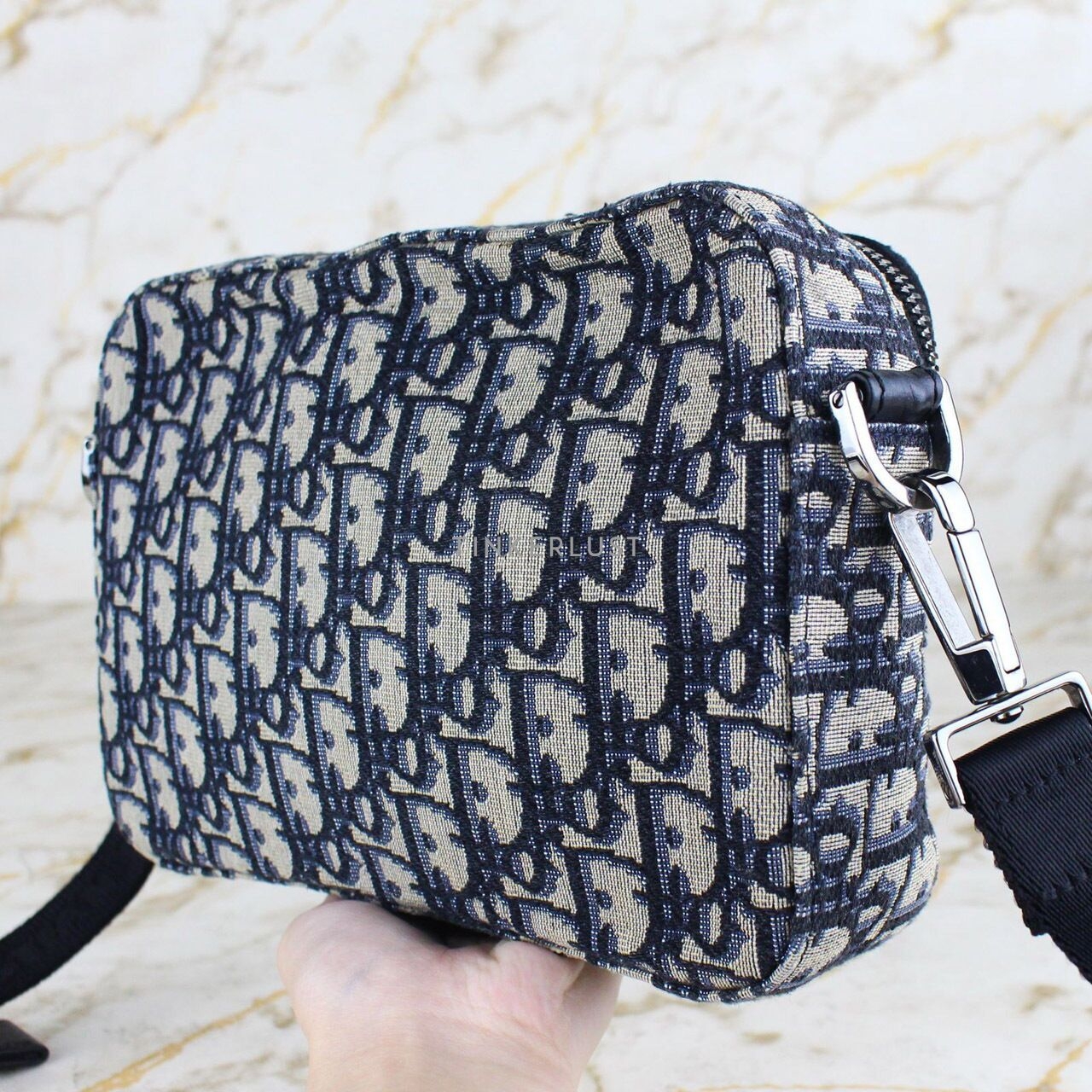 Christian Dior Safari Oblique Jacquard Messenger Bag Sling Bag