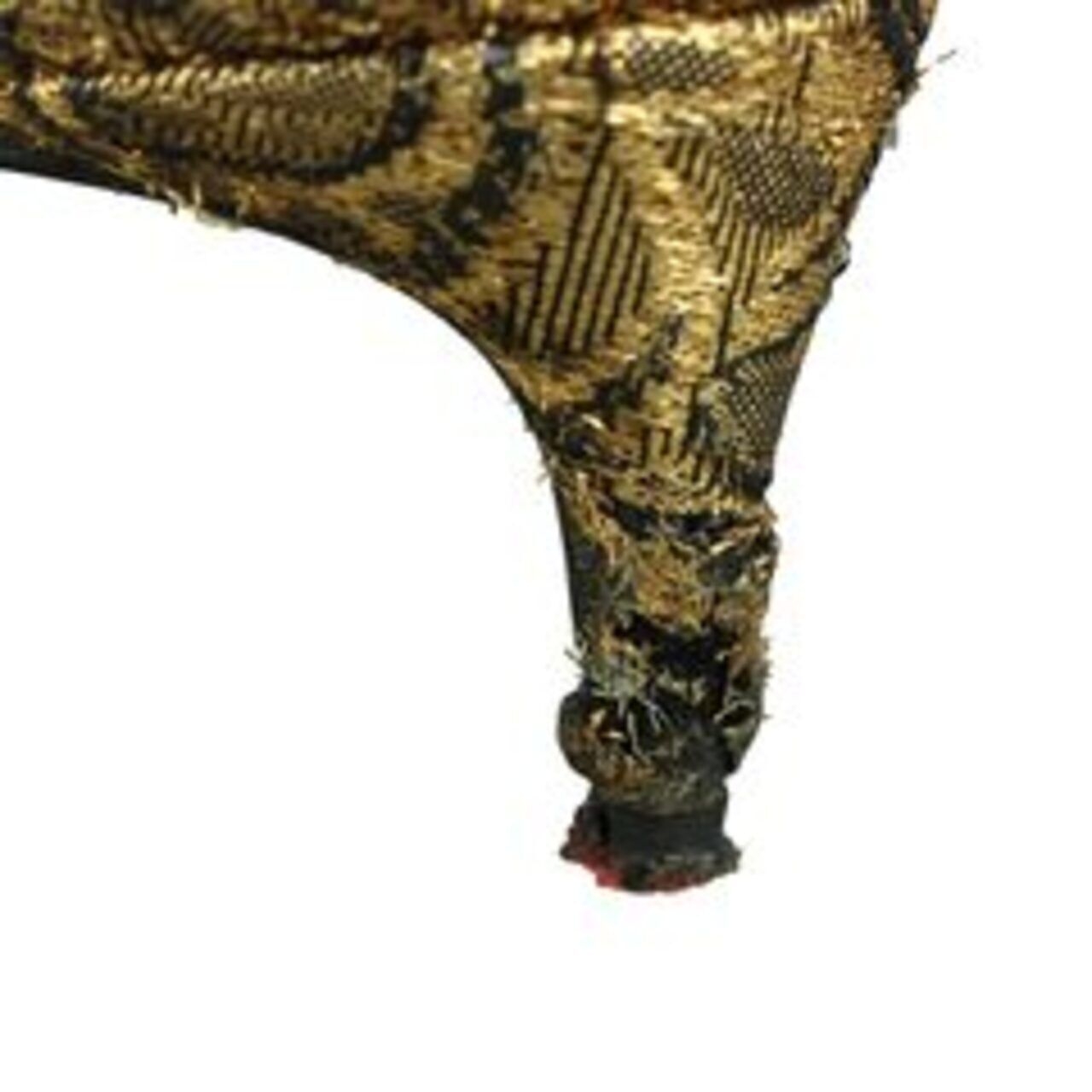 Christian Louboutin Bronze and Brown Swirl Iriza 45 Brocart Pumps Heels