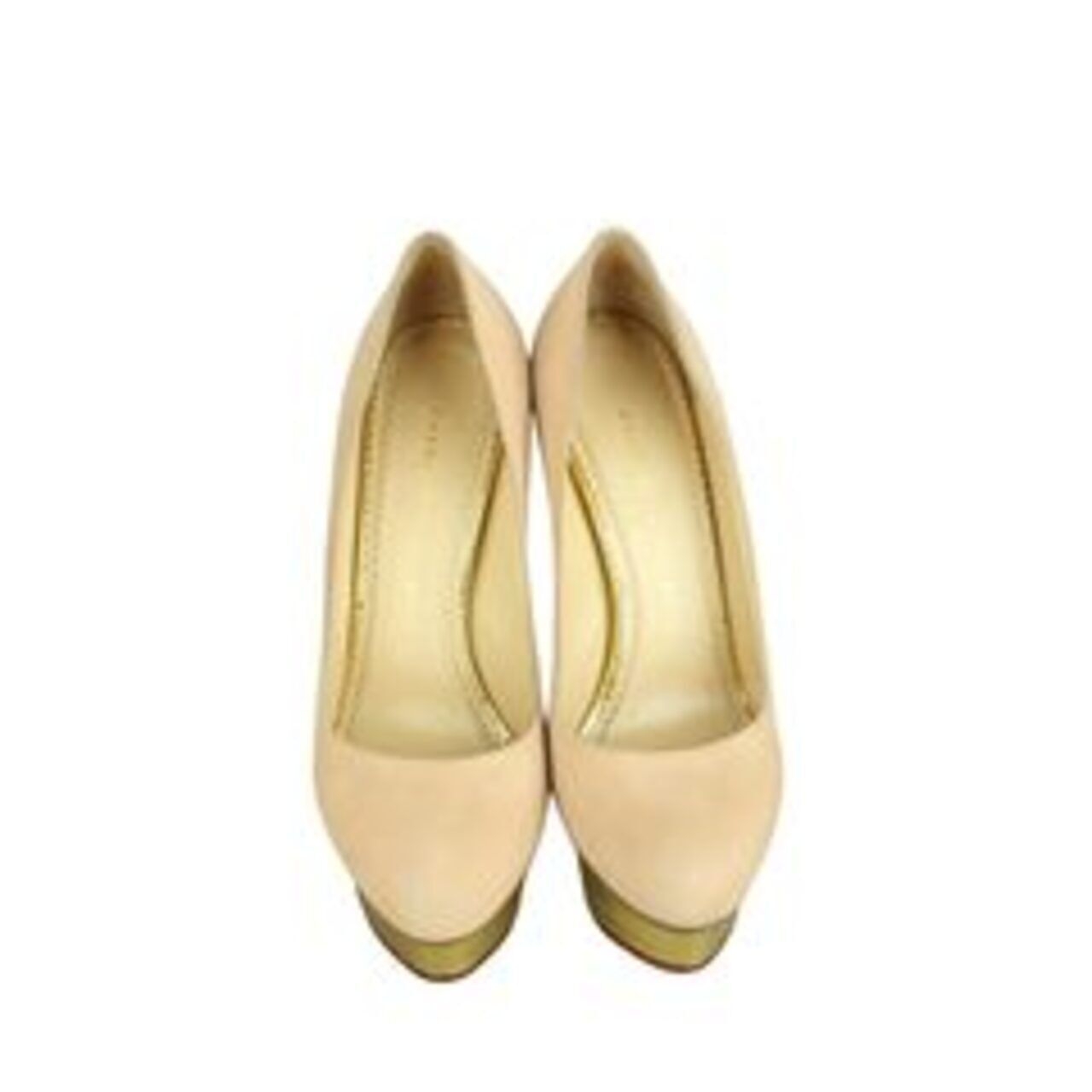 Charlotte Olympia Dolly in Suede Blush Pumps Heels
