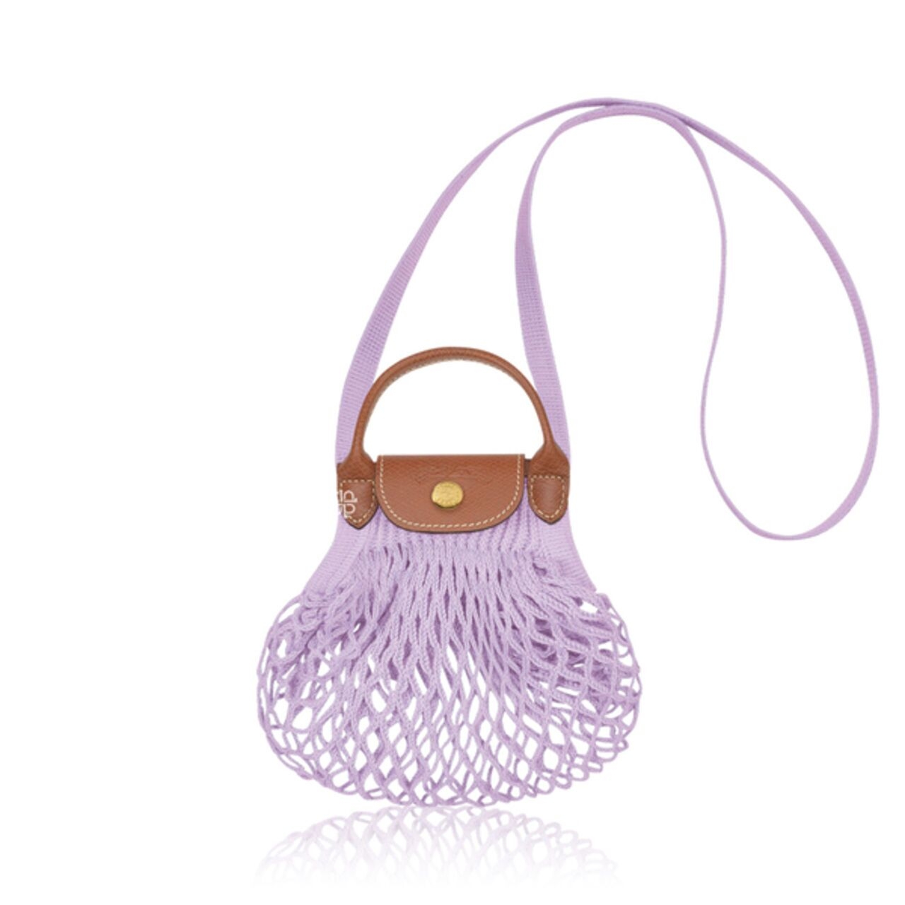 Longchamp Le Pliage Filet Top Handle Bag Size XS In Violet