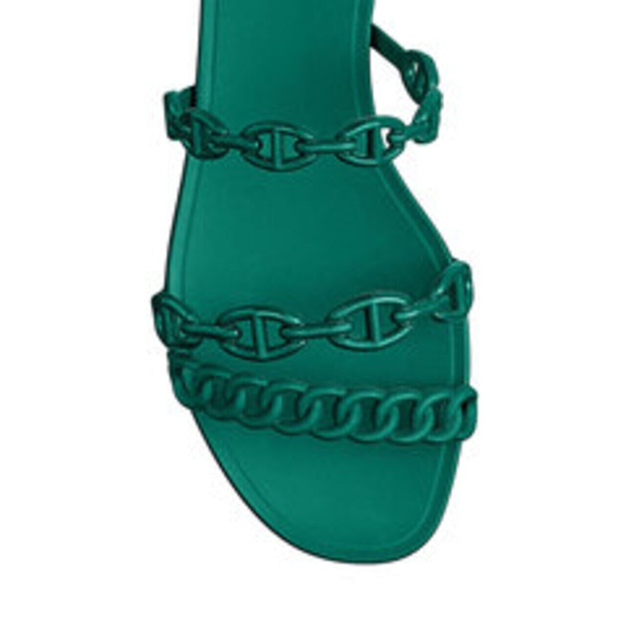 Hermes Jelly Rivage Green Sandals