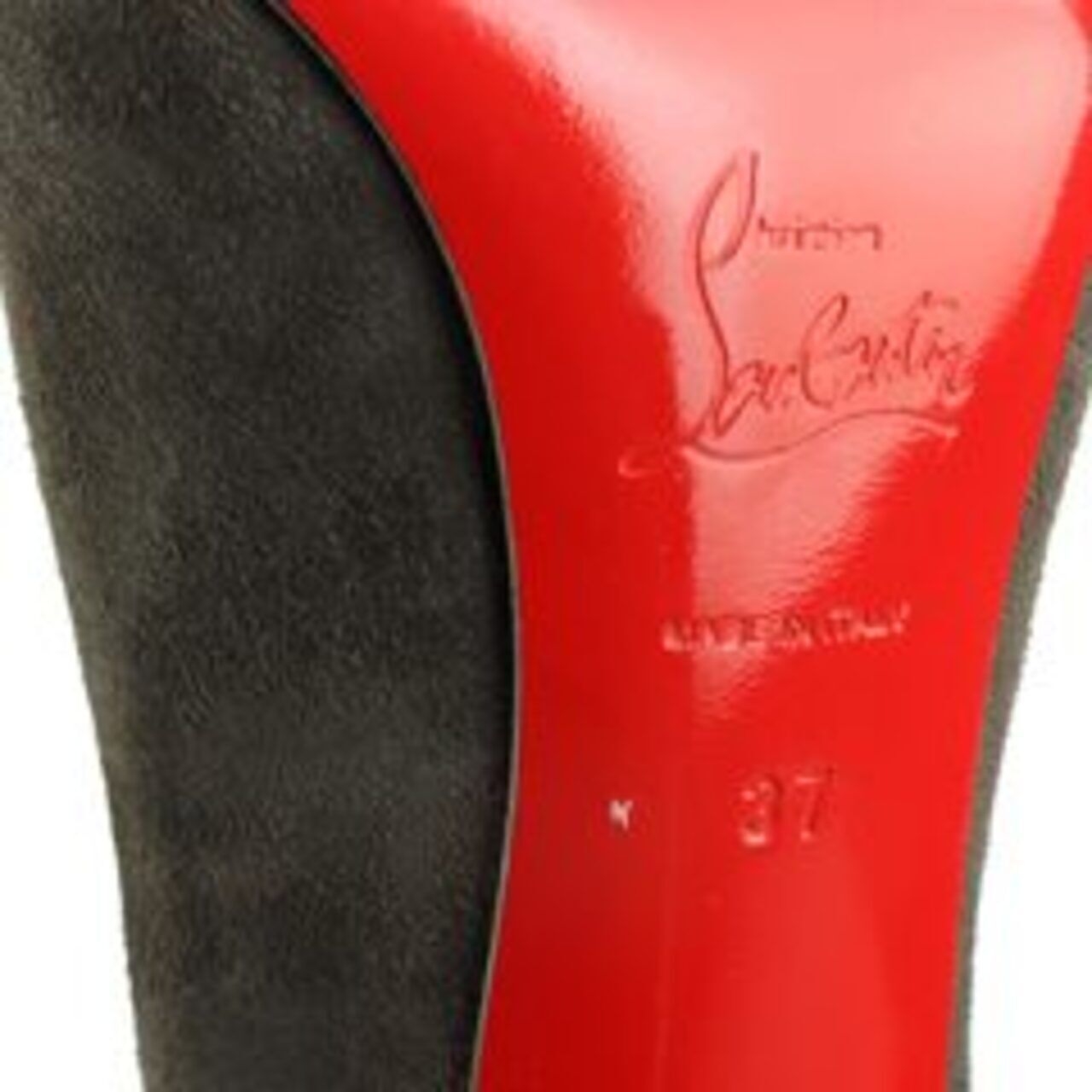 Christian Louboutin Suede Metalipps Heels