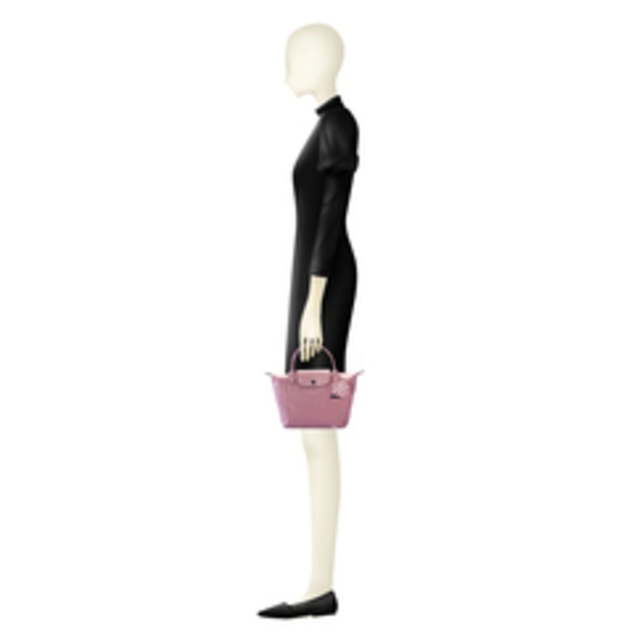Longchamp Le Pliage Club Top Short Handle Bag S Antique Pink
