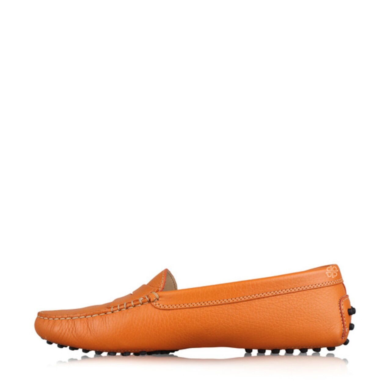 Tod's Gommino Driving Shoes in Orange Flats
