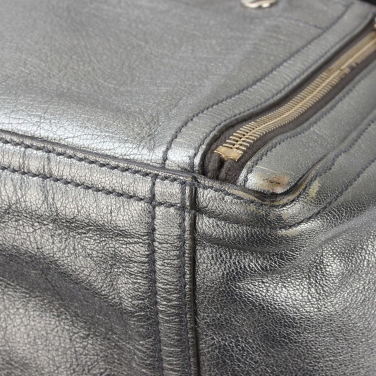 Saint Laurent Yves Metallic Downtown Bag